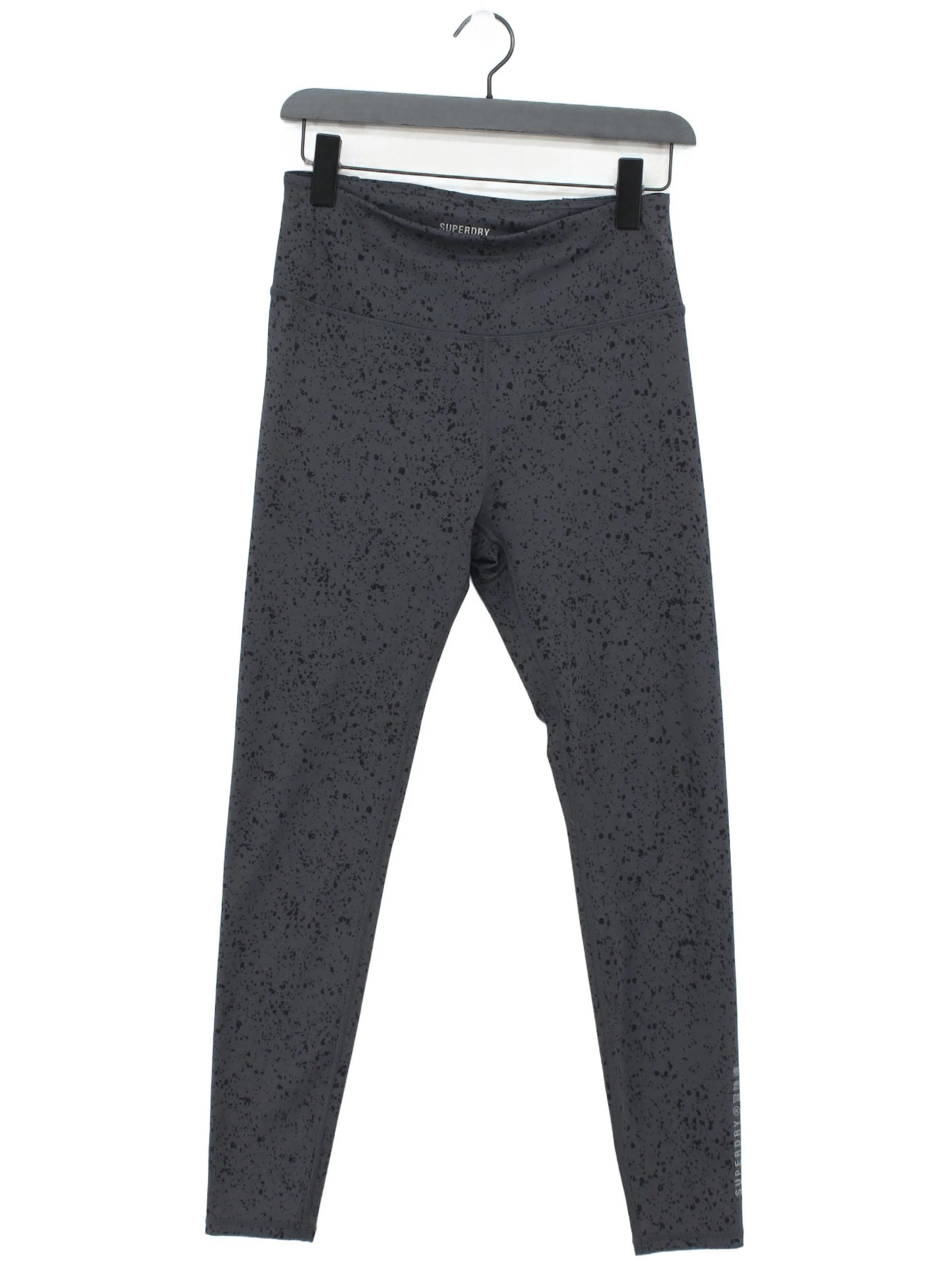 Superdry Women's Leggings UK 12 Grey 100% Other Full length