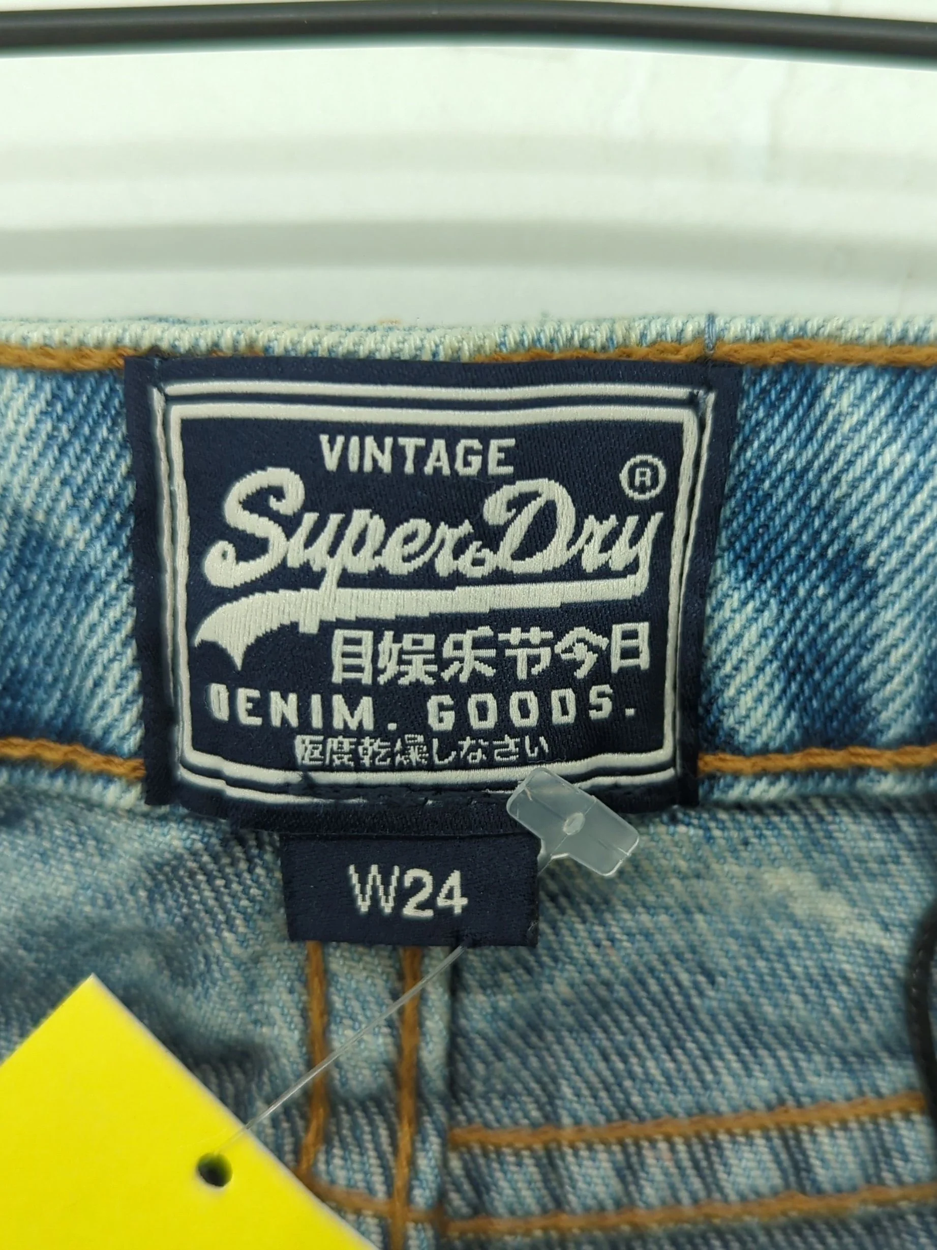 Superdry Women's Mini Skirt W 24 in Blue 100% Cotton Mini New with tags - Image 5