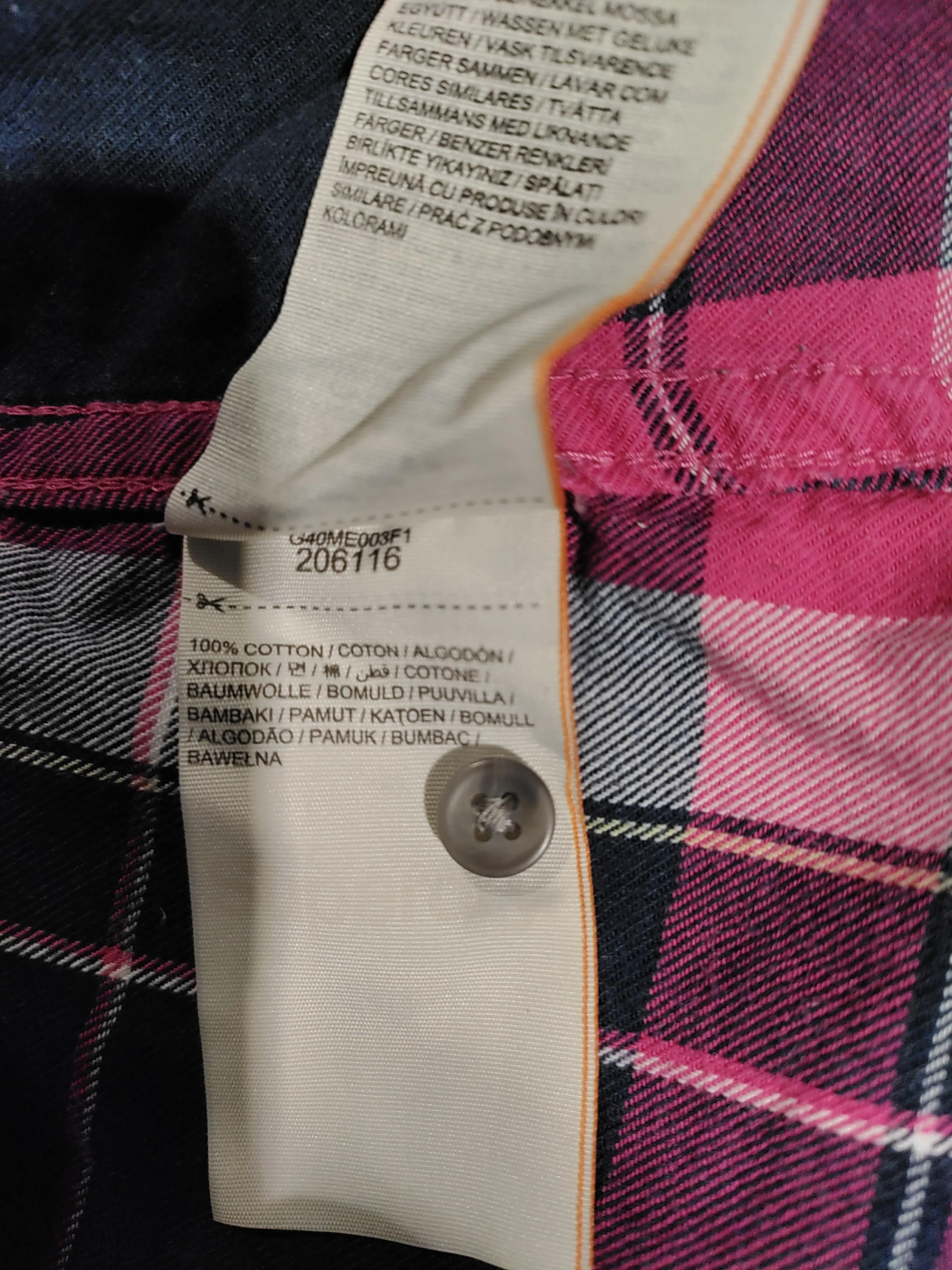 Superdry Women's Shirt M Multi Checkered 100% Cotton Long Sleeve Collared Basic - Image 7