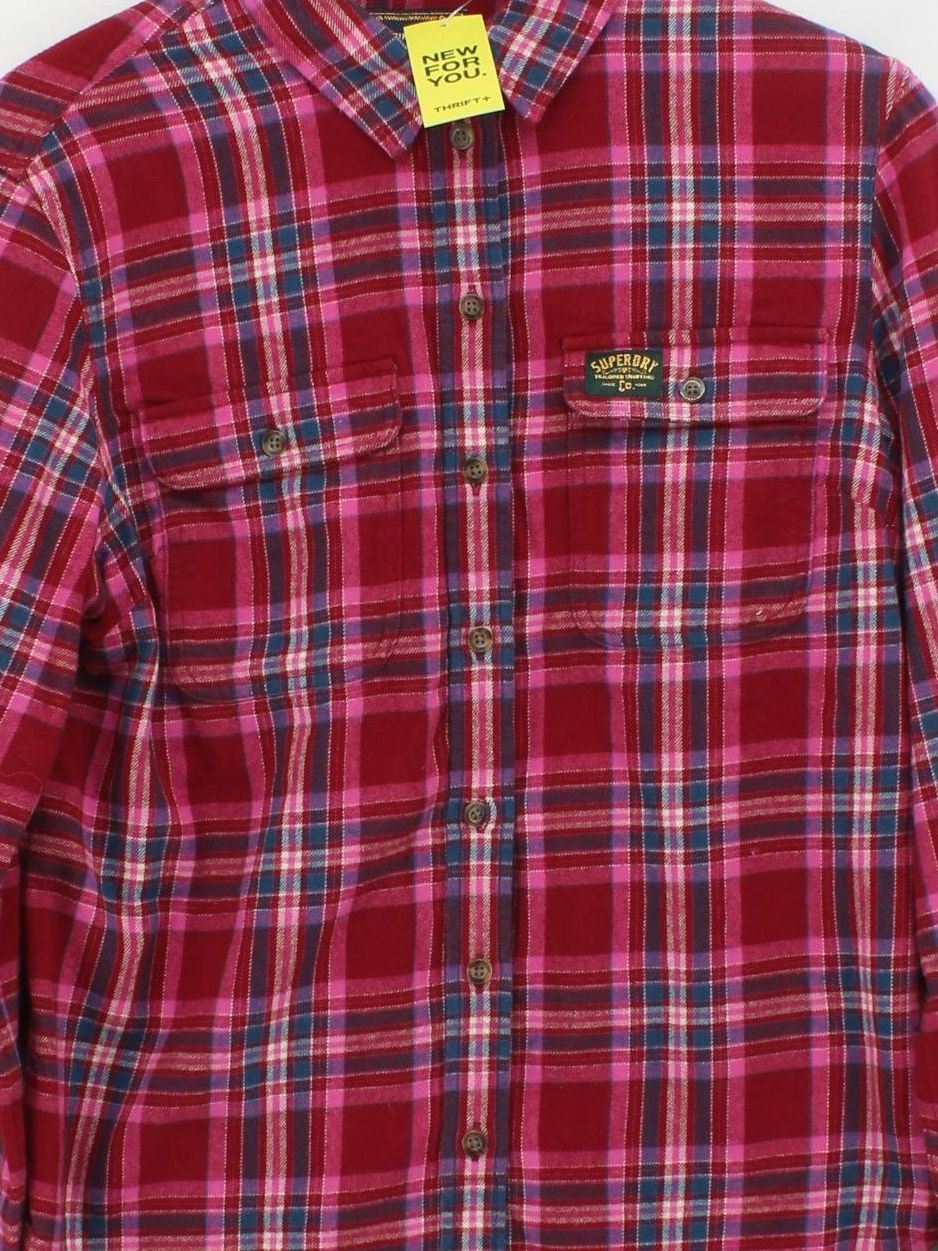 Superdry Women's Shirt UK 10 Multi 100% Cotton Basic - Image 3