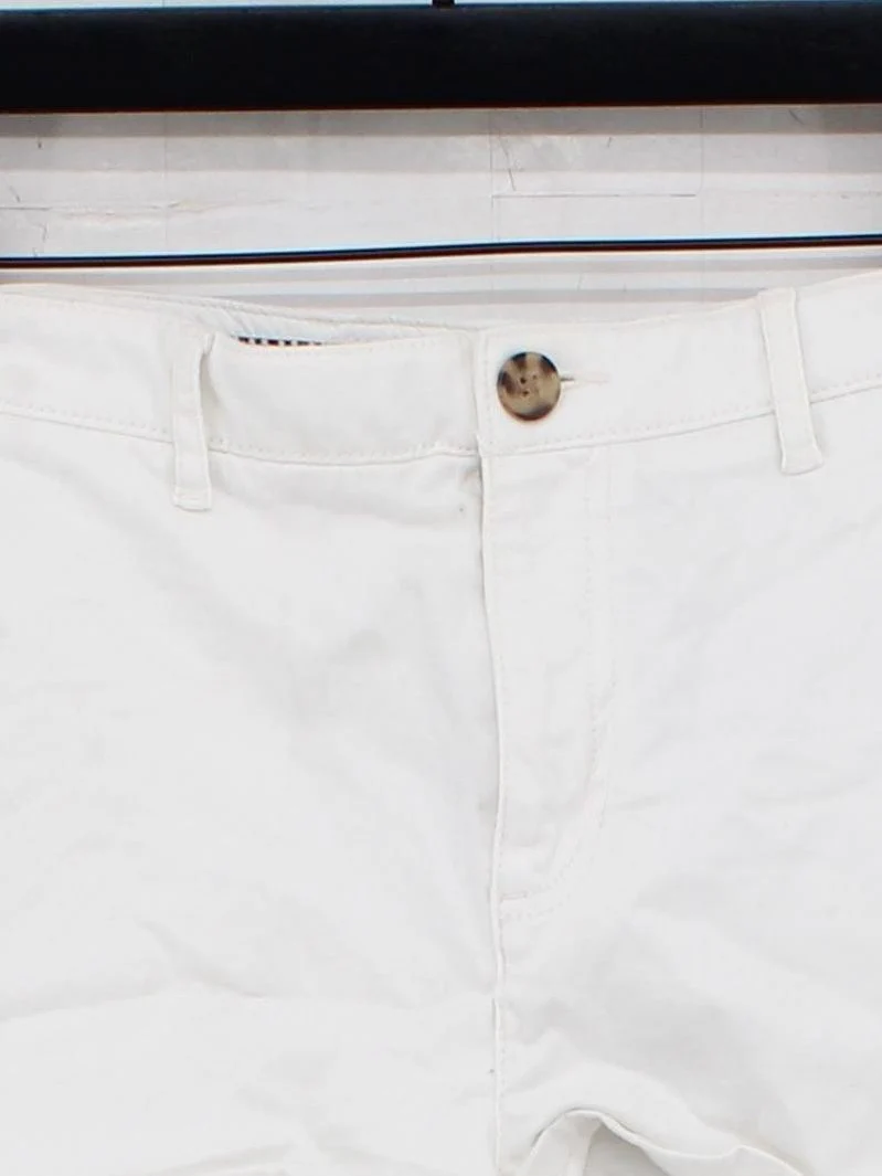 Superdry Women's Shorts UK 14 White Cotton with Elastane Cut-Off - Image 3