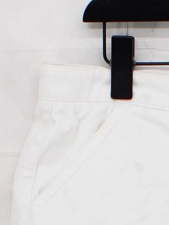 Superdry Women's Shorts UK 14 White Cotton with Elastane Cut-Off - Image 4