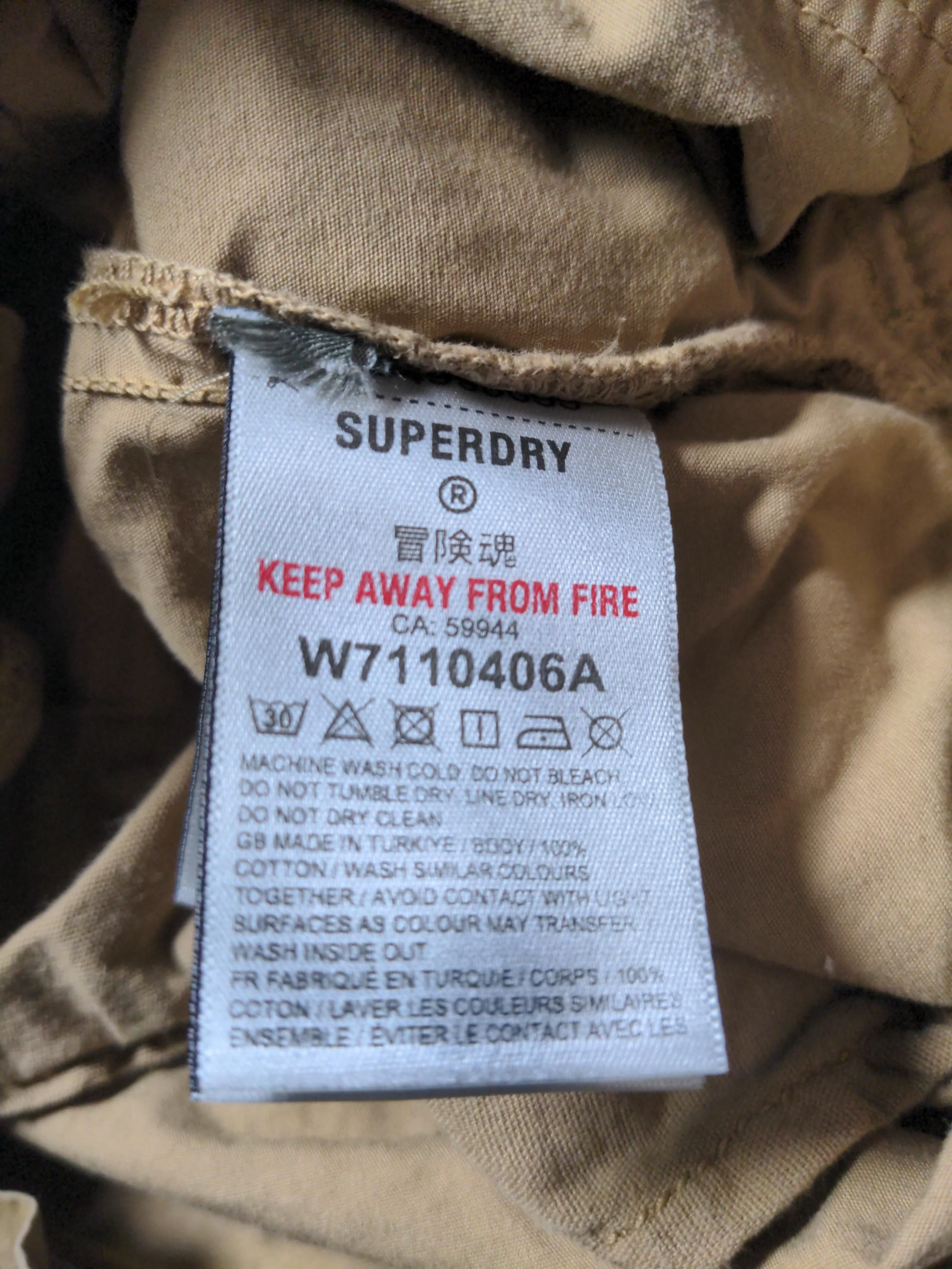 Superdry Women's Shorts UK 16 Tan 100% Cotton Cargo - Image 6