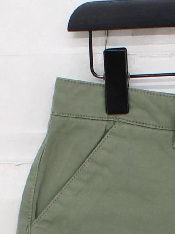 Superdry Women's Shorts UK 8 Green Cotton with Elastane Cut-Off - Image 4