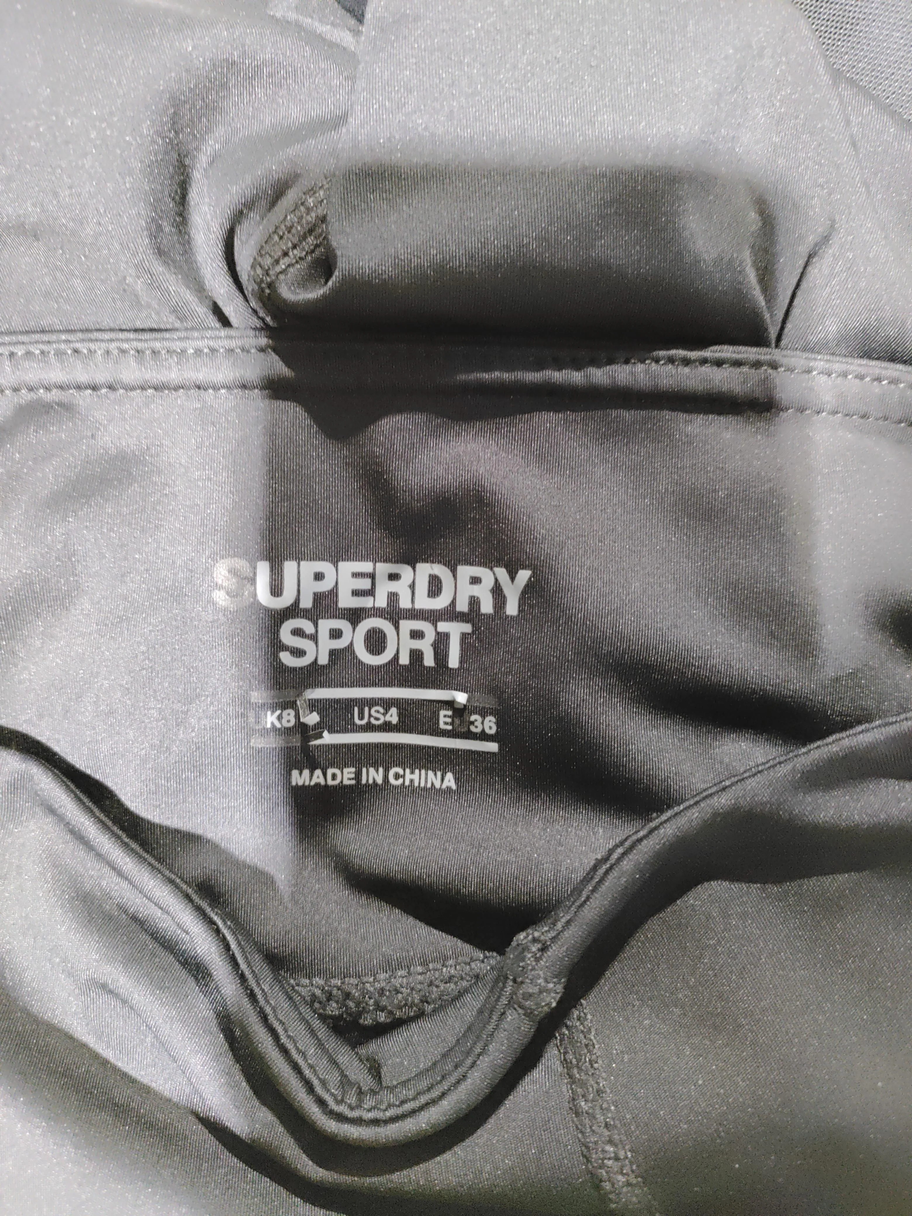 Superdry Women's Sports Bottoms UK 8 Black Polyester with Elastane Sweatpants - Image 5