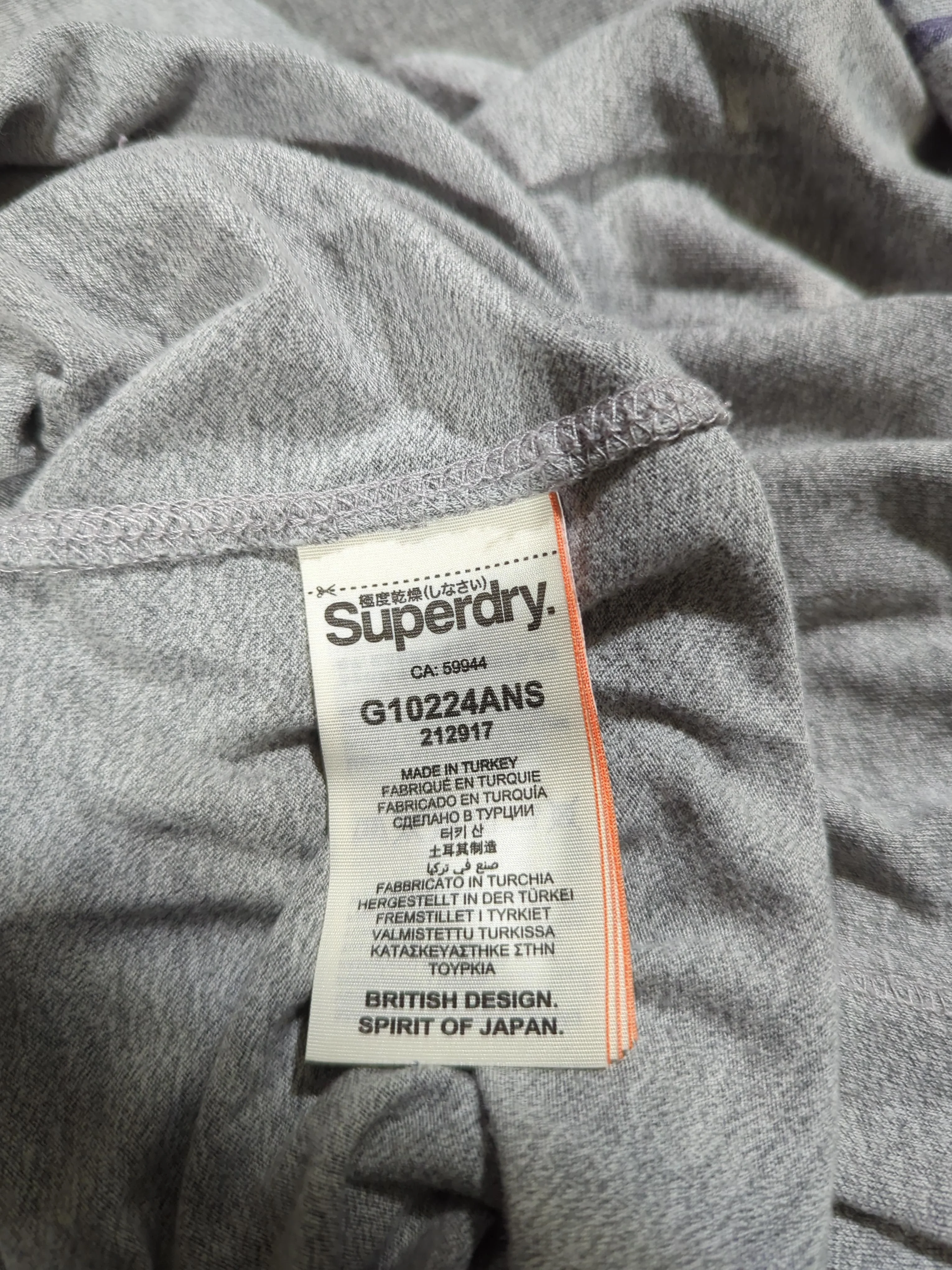 Superdry Women's T-Shirt L Grey 100% Cotton Basic - Image 7