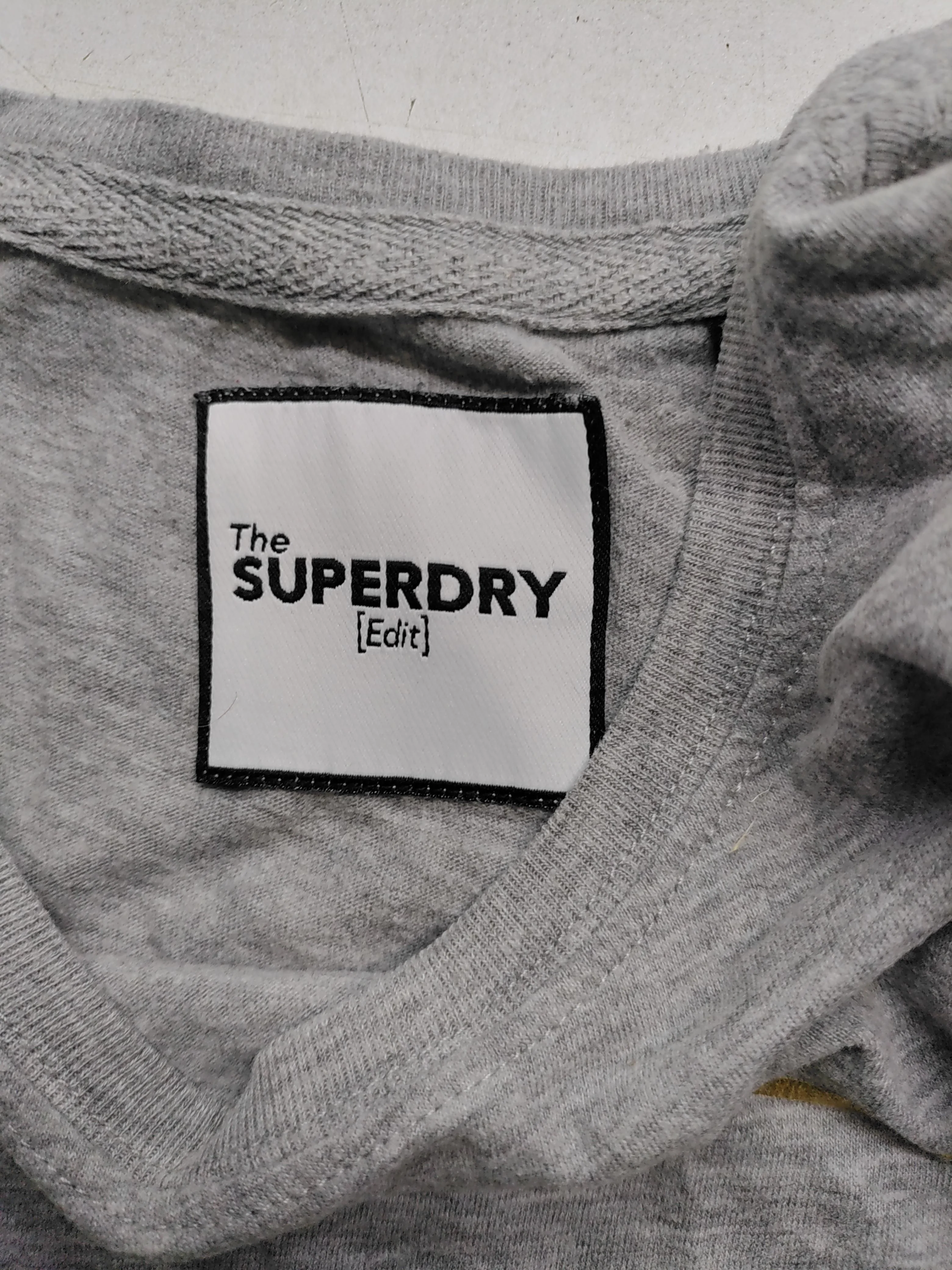 Superdry Women's T-Shirt M Grey Cotton with Polyester Basic - Image 6