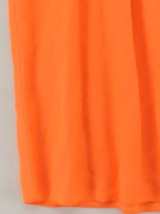 Superdry Women's T-Shirt M Orange 100% Viscose Sleeveless Round Neck Basic - Image 4