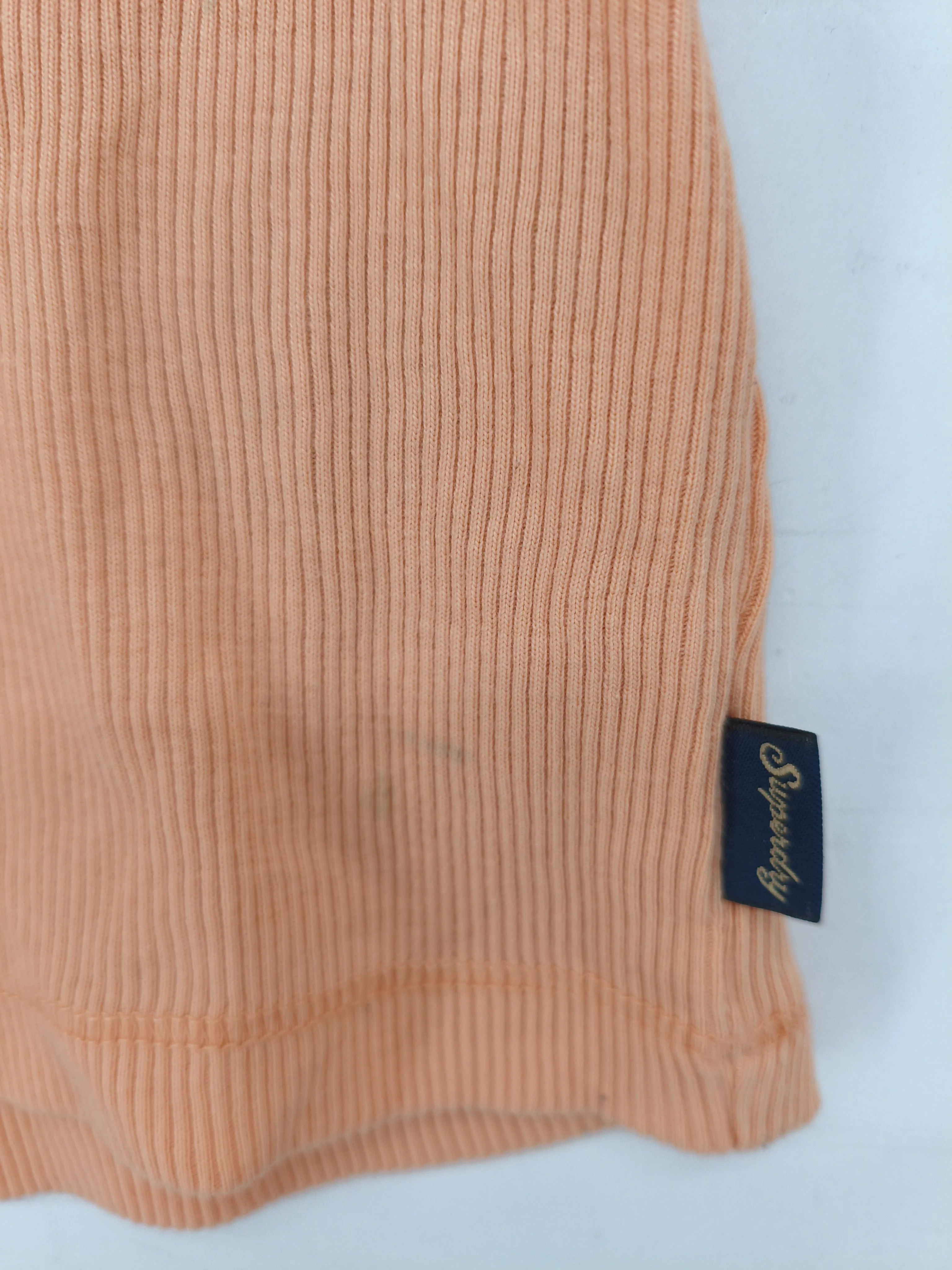 Superdry Women's T-Shirt M Orange Cotton with Polyester Basic - Image 5