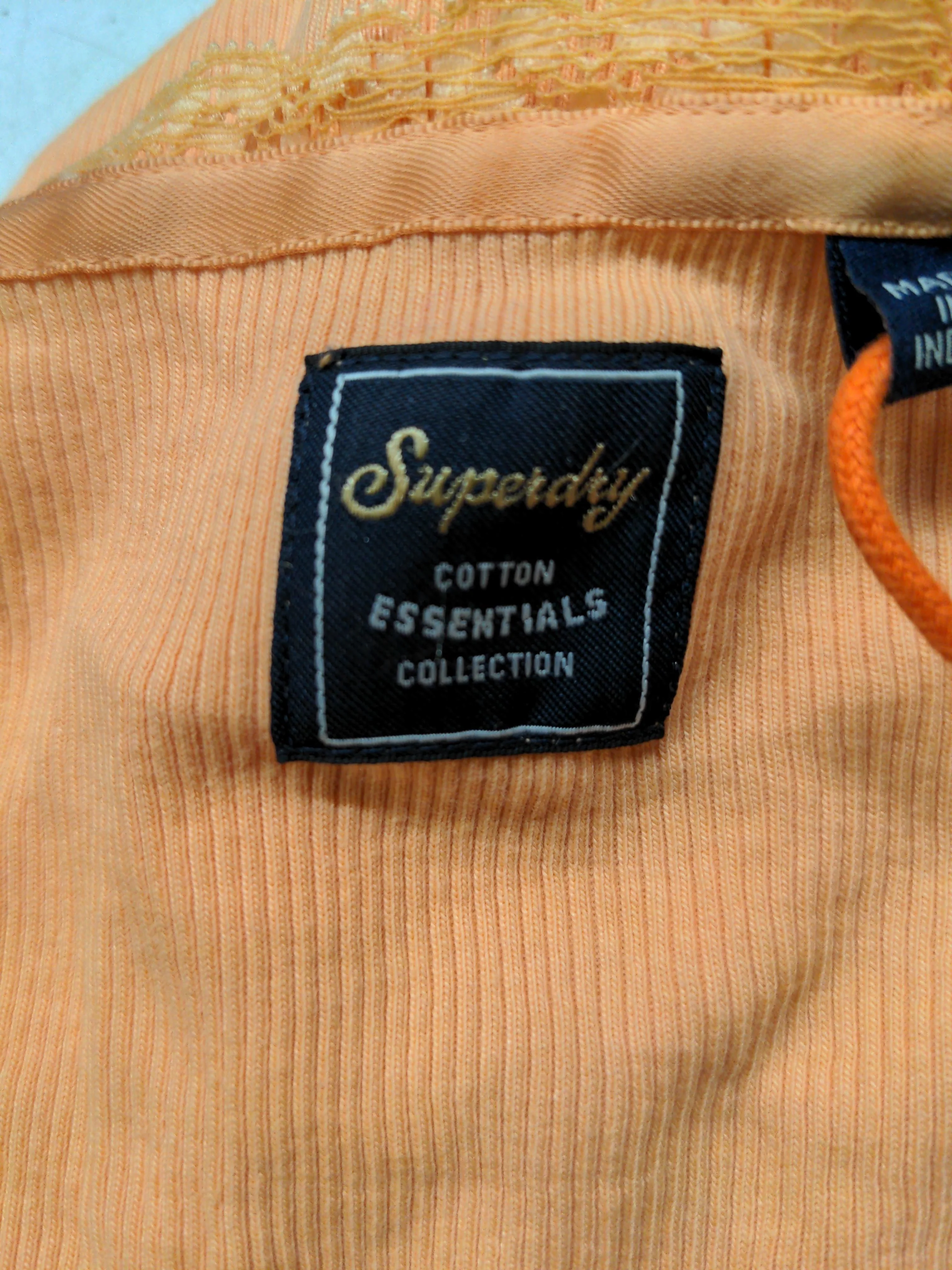 Superdry Women's T-Shirt M Orange Cotton with Polyester Basic - Image 6