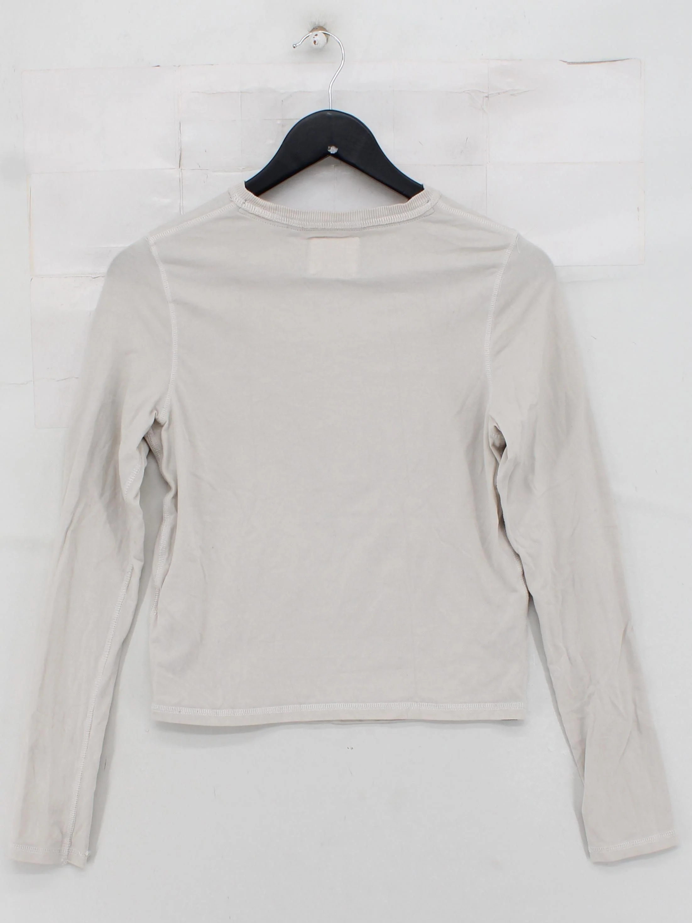Superdry Women's T-Shirt S Cream Graphic Cotton with Elastane Basic - Image 2