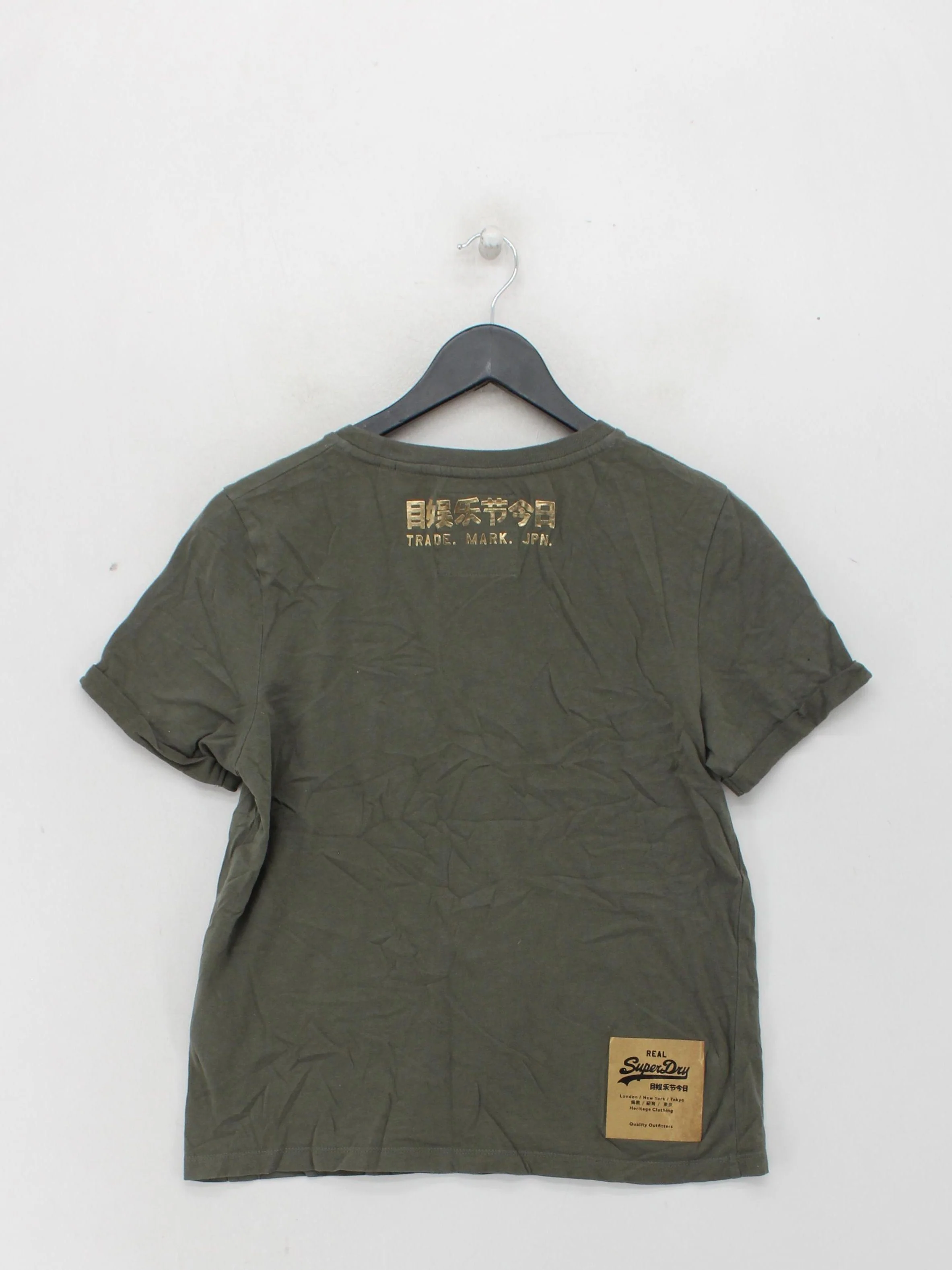 Superdry Women's T-Shirt S Green 100% Cotton Short Sleeve Round Neck Basic - Image 2