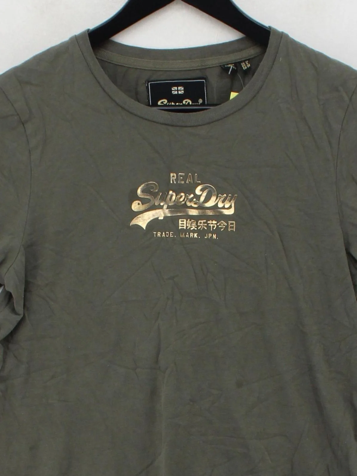 Superdry Women's T-Shirt S Green 100% Cotton Short Sleeve Round Neck Basic - Image 3