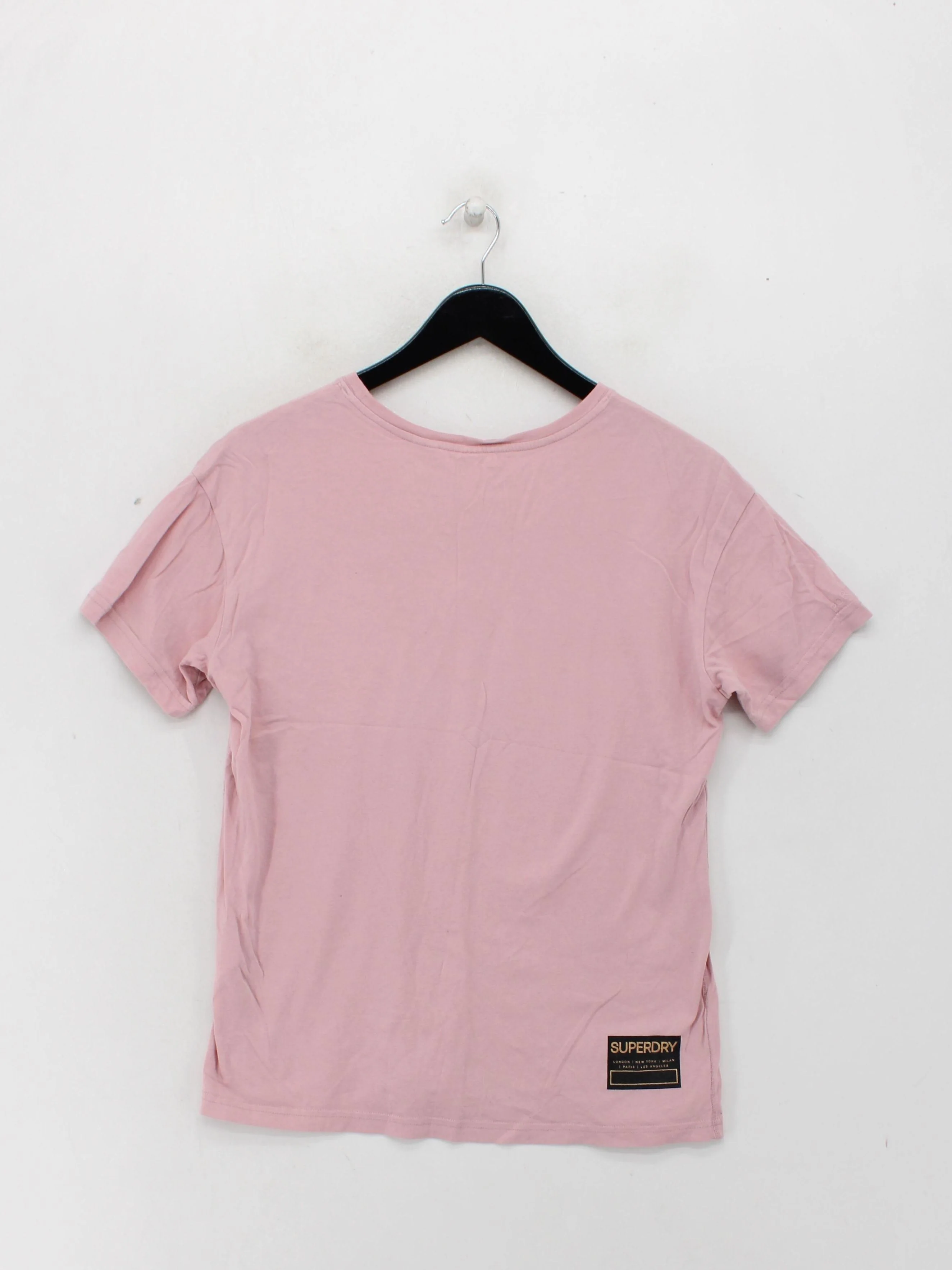 Superdry Women's T-Shirt S Pink 100% Cotton Basic - Image 2