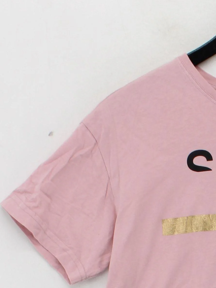 Superdry Women's T-Shirt S Pink 100% Cotton Basic - Image 4