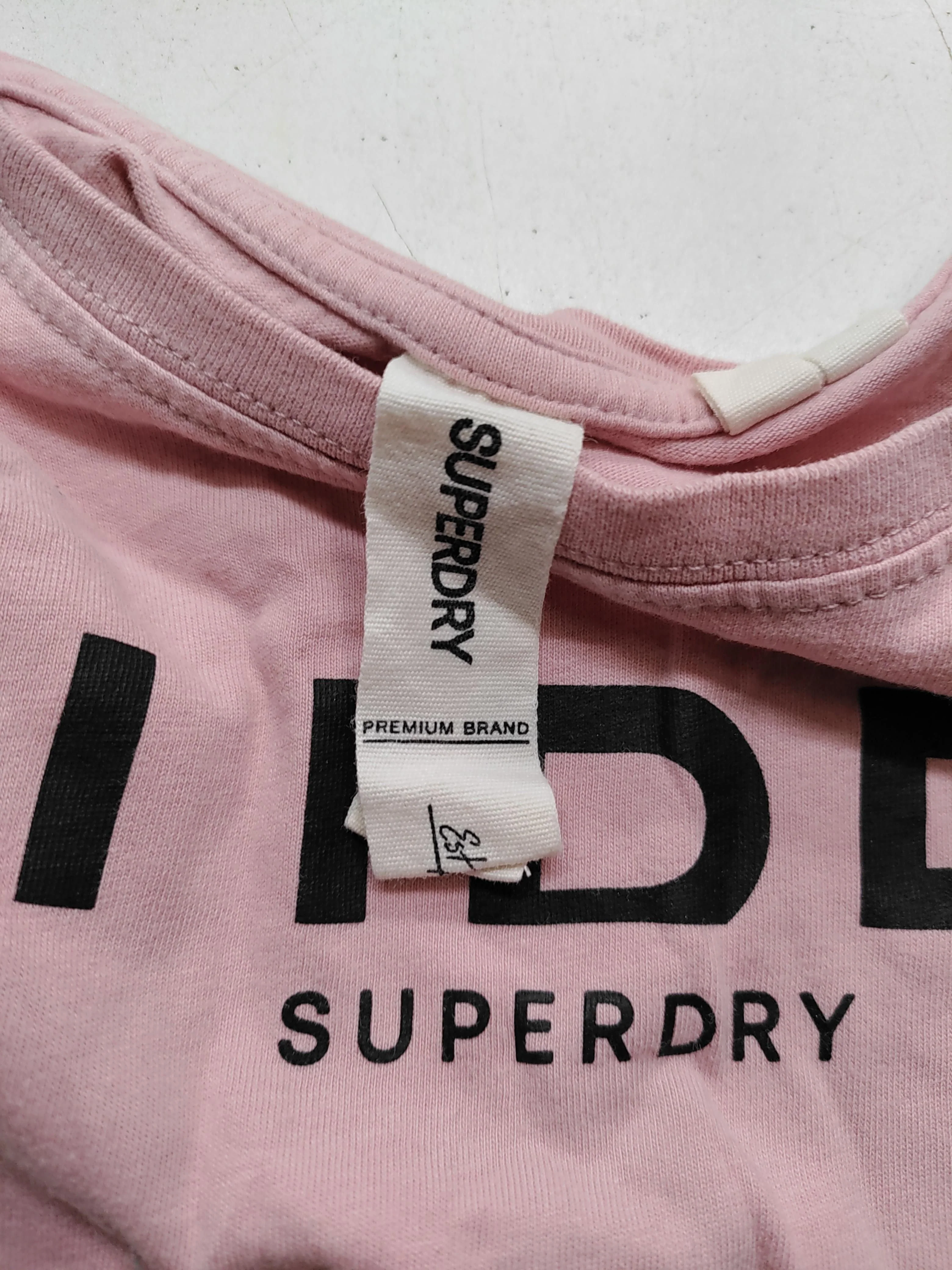 Superdry Women's T-Shirt S Pink 100% Cotton Basic - Image 5
