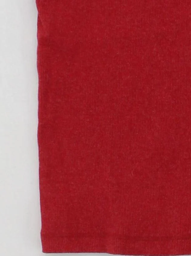 Superdry Women's T-Shirt S Red Cotton with Polyester Sleeveless Round Neck Basic - Image 4