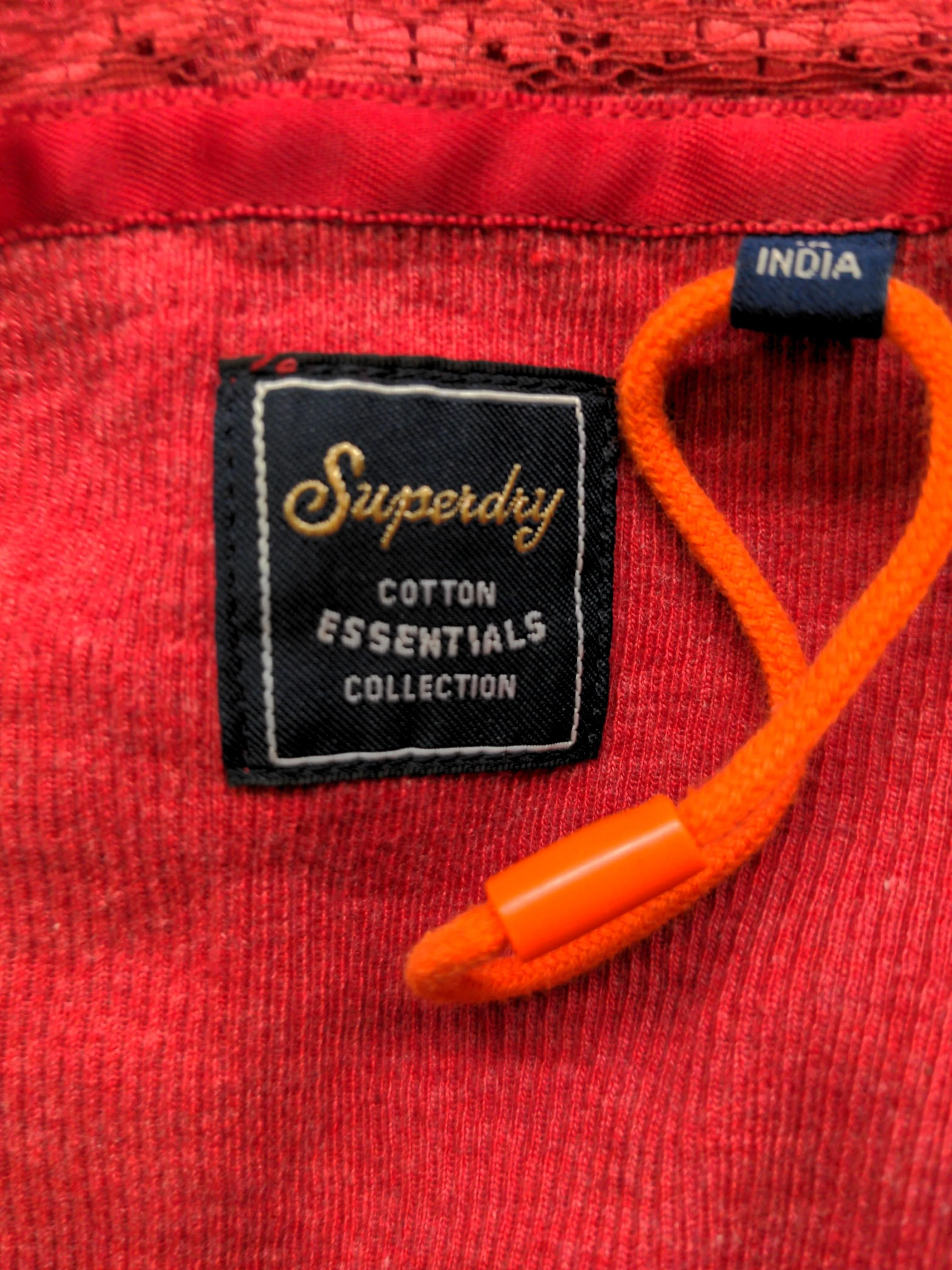Superdry Women's T-Shirt S Red Cotton with Polyester Sleeveless Round Neck Basic - Image 5