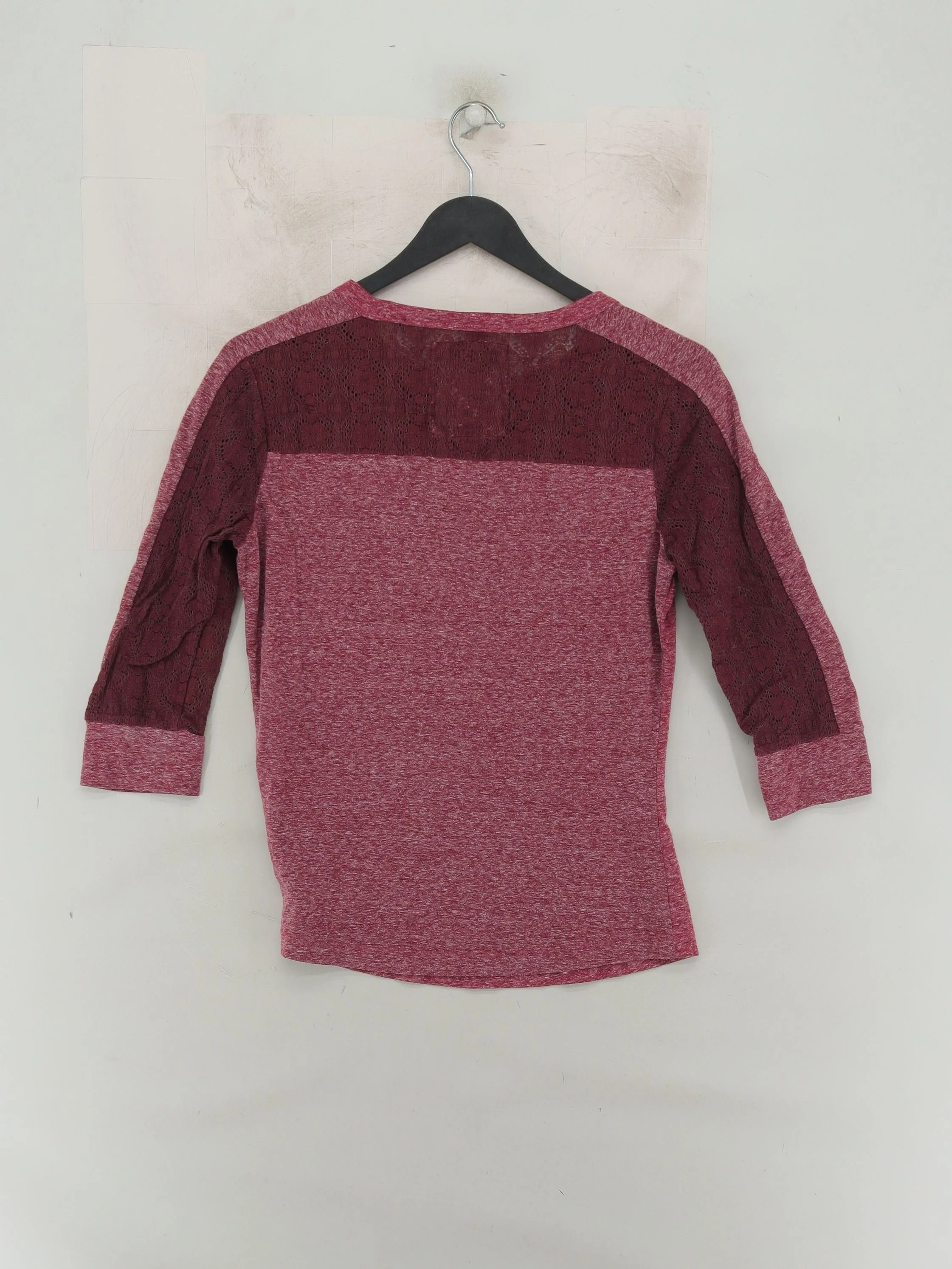 Superdry Women's T-Shirt S Red Polyester with Cotton Basic - Image 2