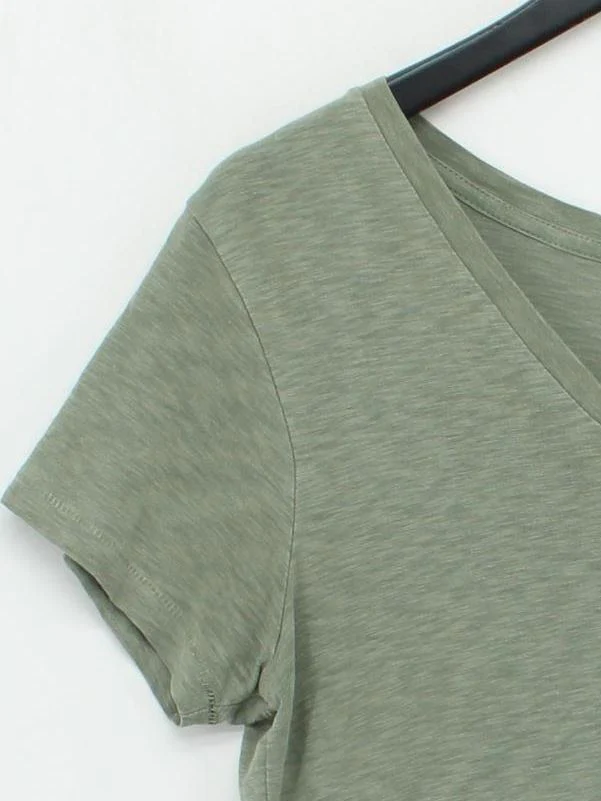 Superdry Women's T-Shirt UK 10 Green Cotton with Lyocell Modal Basic - Image 4