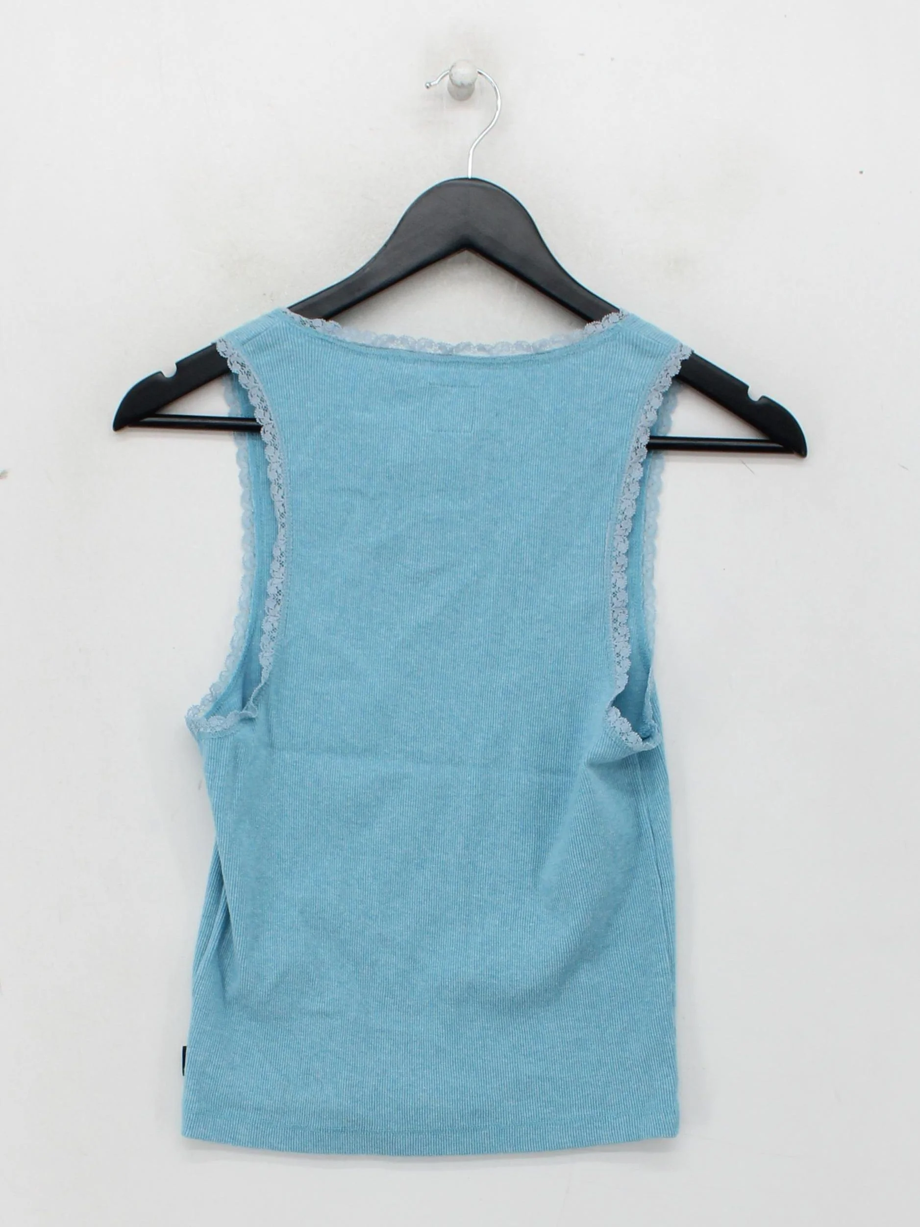 Superdry Women's T-Shirt XS Blue Cotton with Polyester Camisole - Image 2