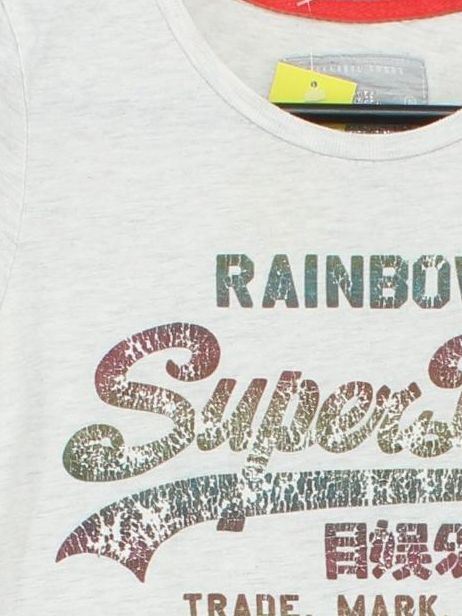 Superdry Women's T-Shirt XS Grey Polyester with Cotton Basic - Image 3