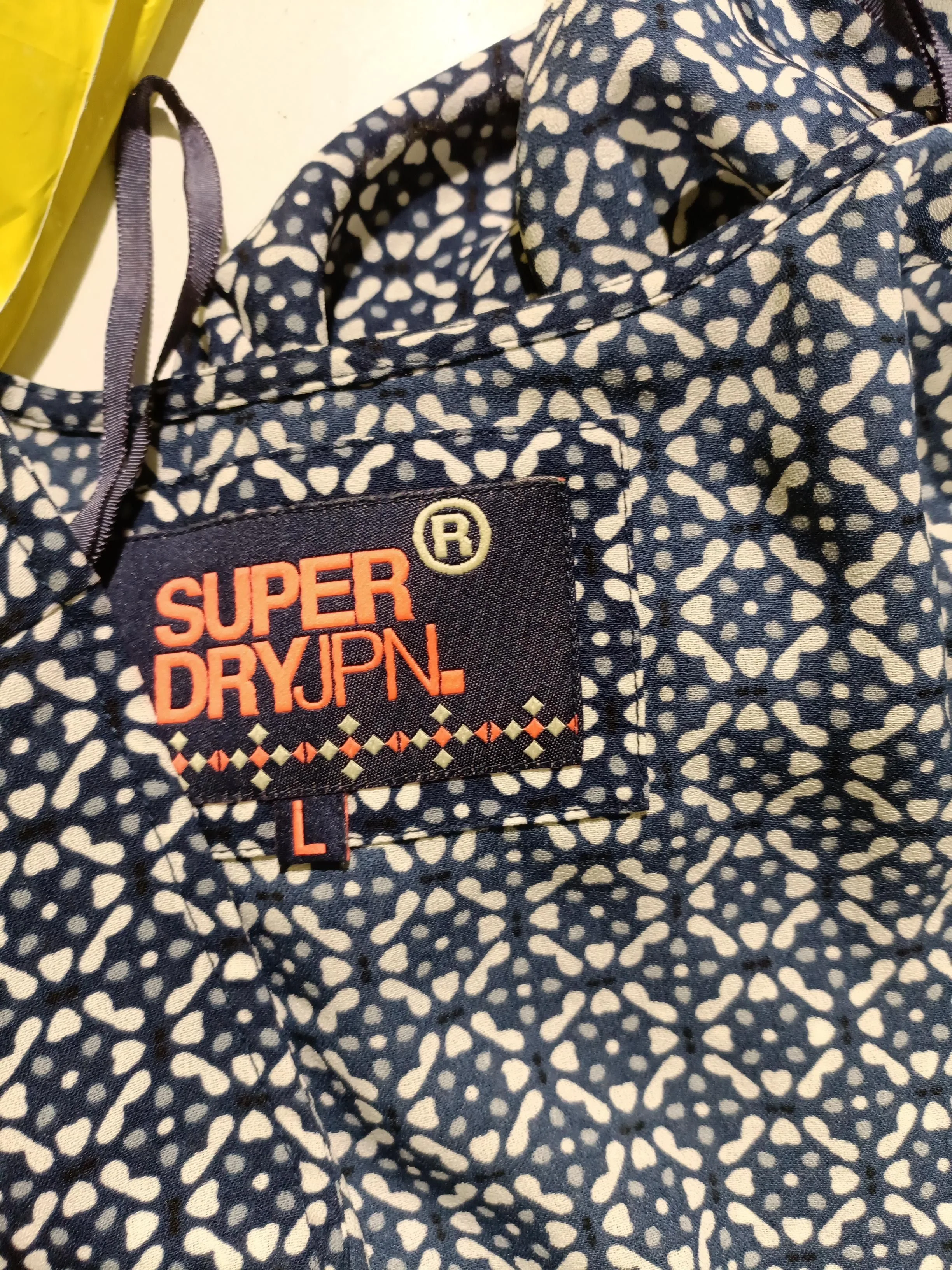 Superdry Women's Top L Multi Geometric 100% Other 3/4 Sleeve Round Neck Tunic - Image 5