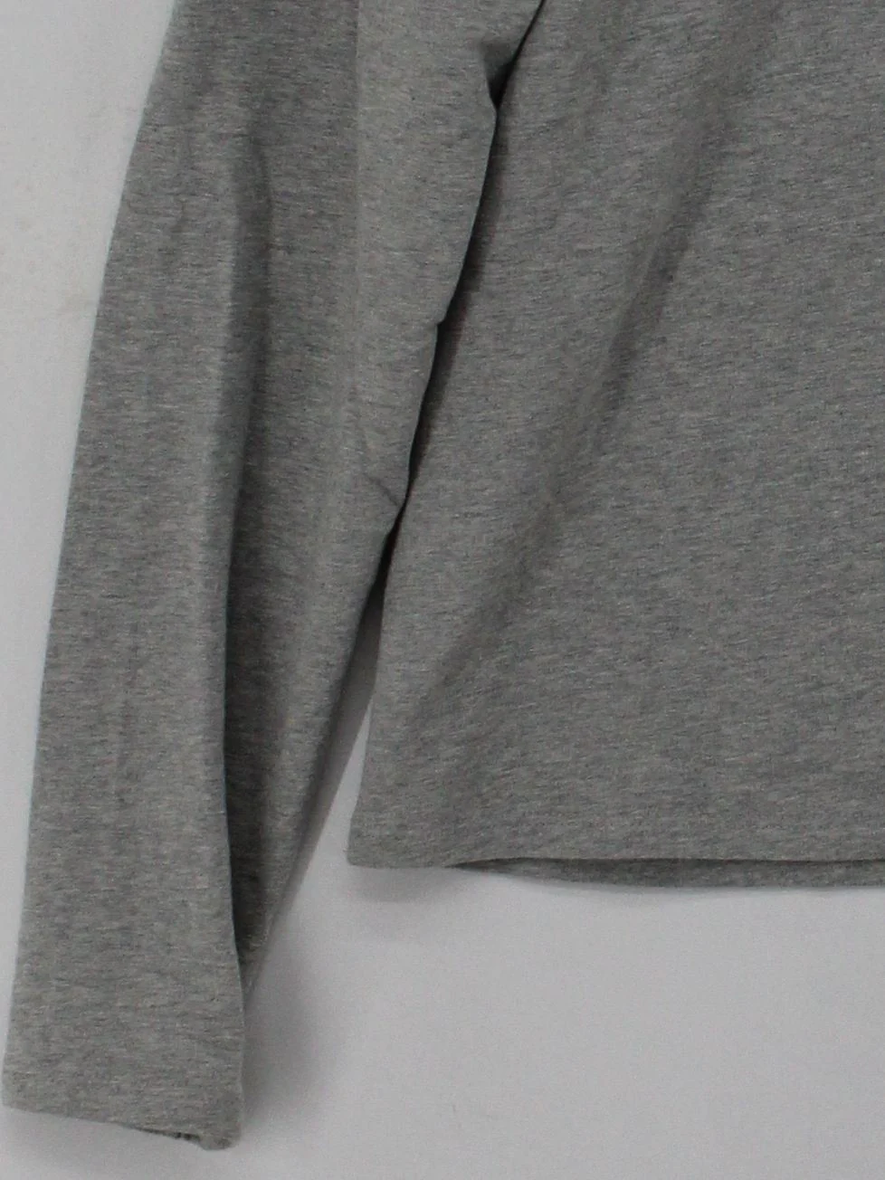 Superdry Women's Top S Grey Cotton with Elastane Long Sleeve Round Neck Basic - Image 4