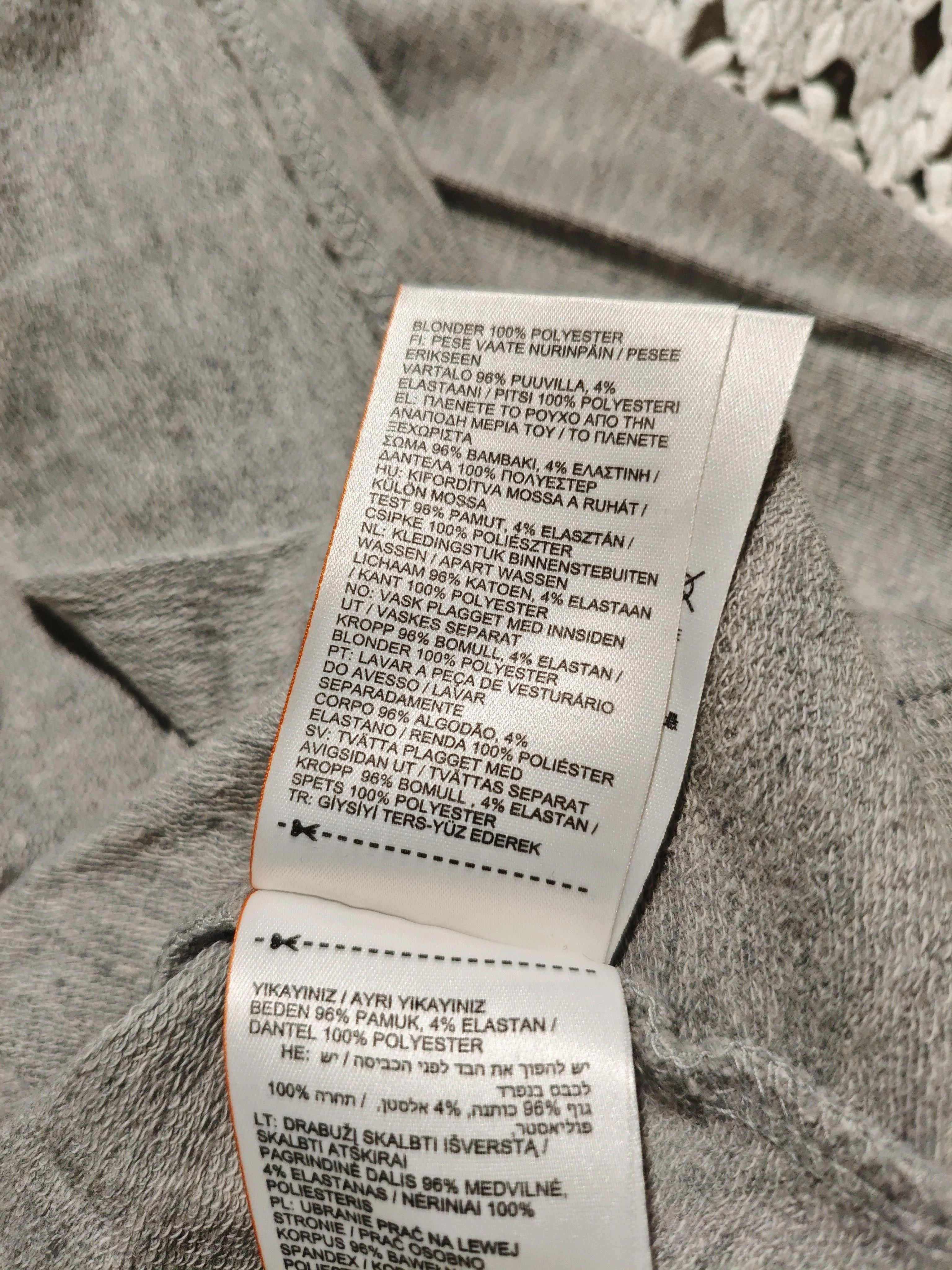 Superdry Women's Top S Grey Cotton with Elastane Long Sleeve Round Neck Basic - Image 6