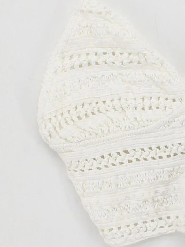 Superdry Women's Top UK 10 White Cotton with Polyester, Elastane Cropped - Image 4