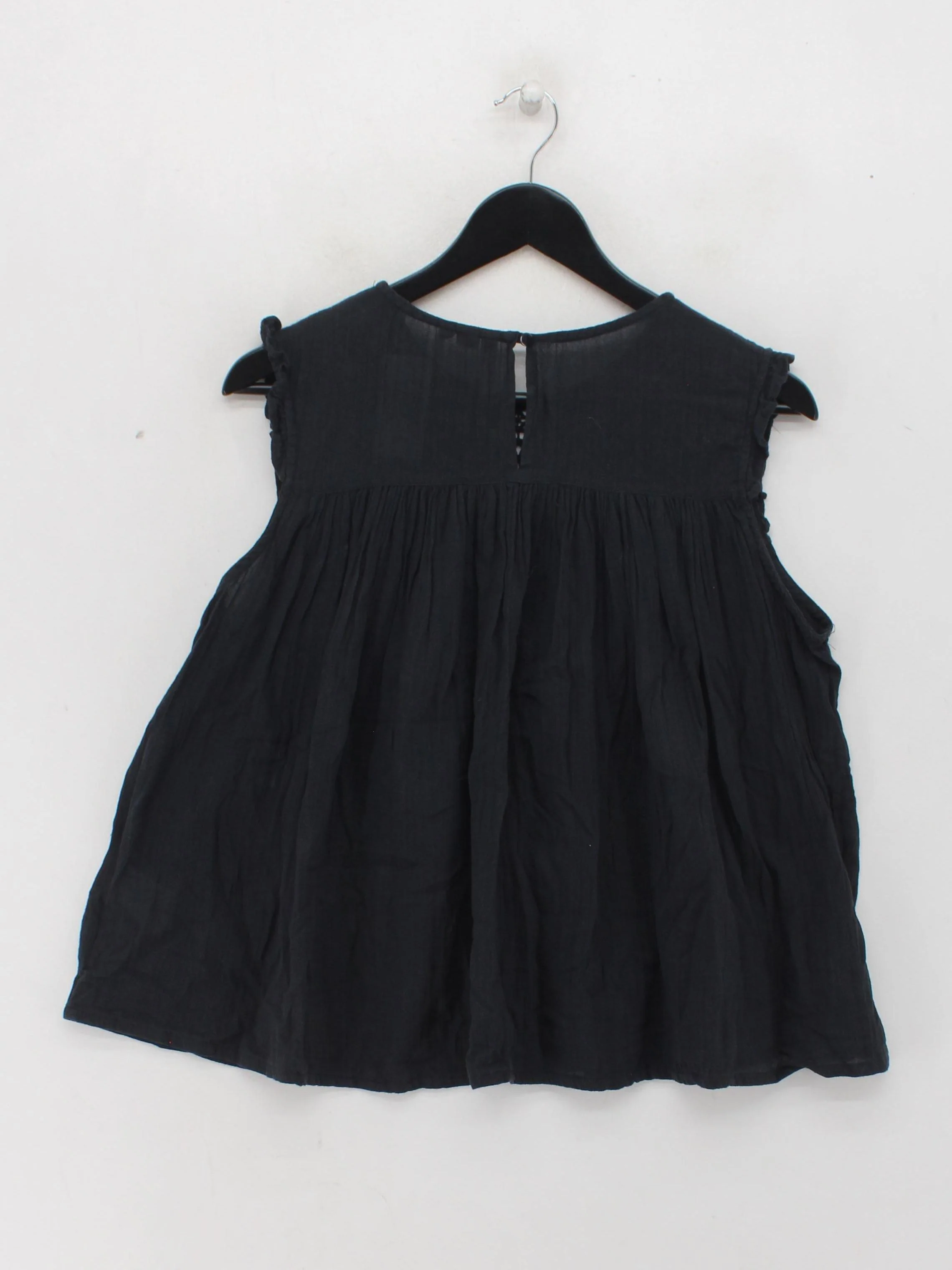 Superdry Women's Top XS Black 100% Cotton Sleeveless Round Neck Basic - Image 2