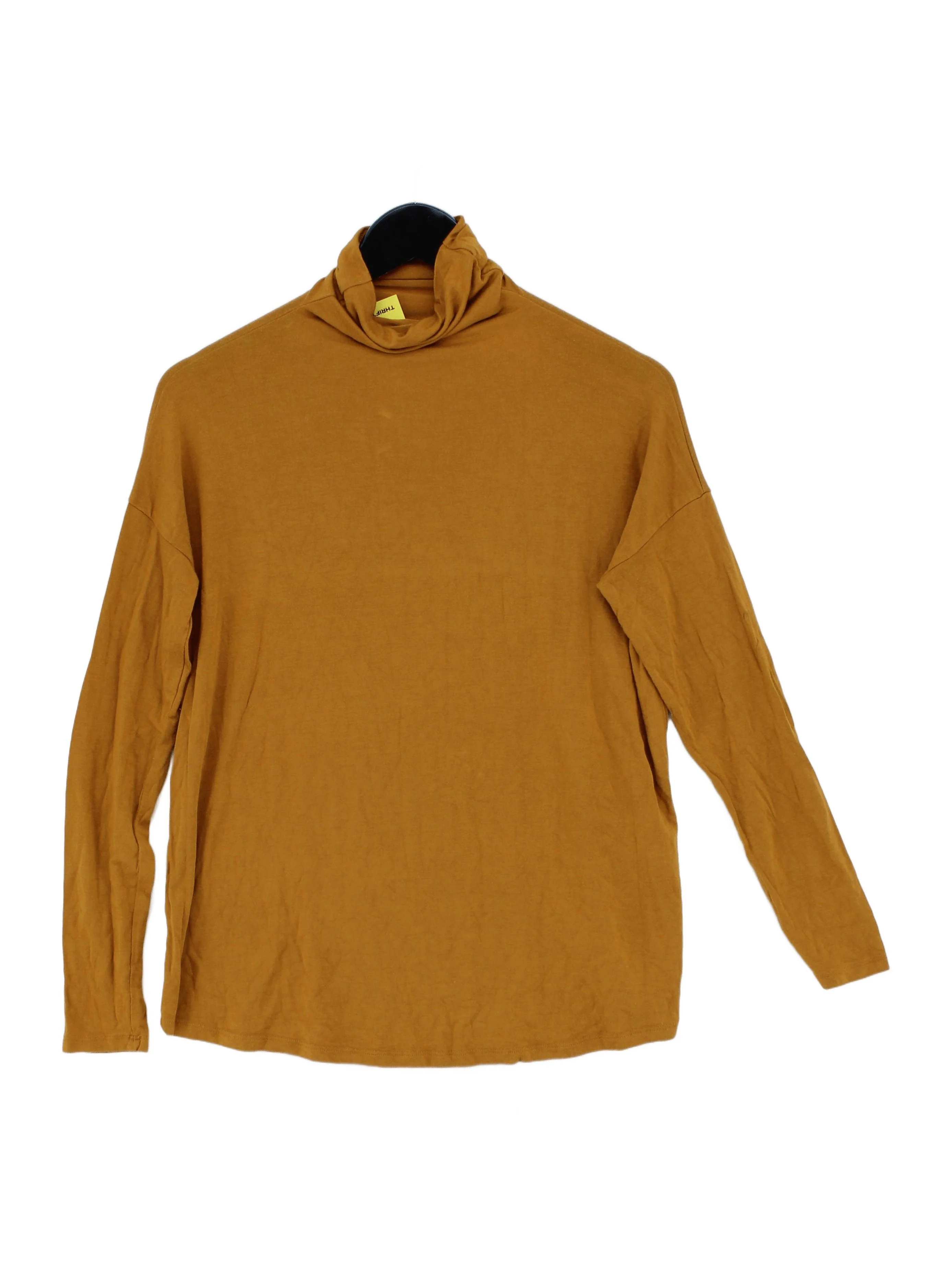 Superdry Women's Top XS Yellow Viscose with Elastane Jersey
