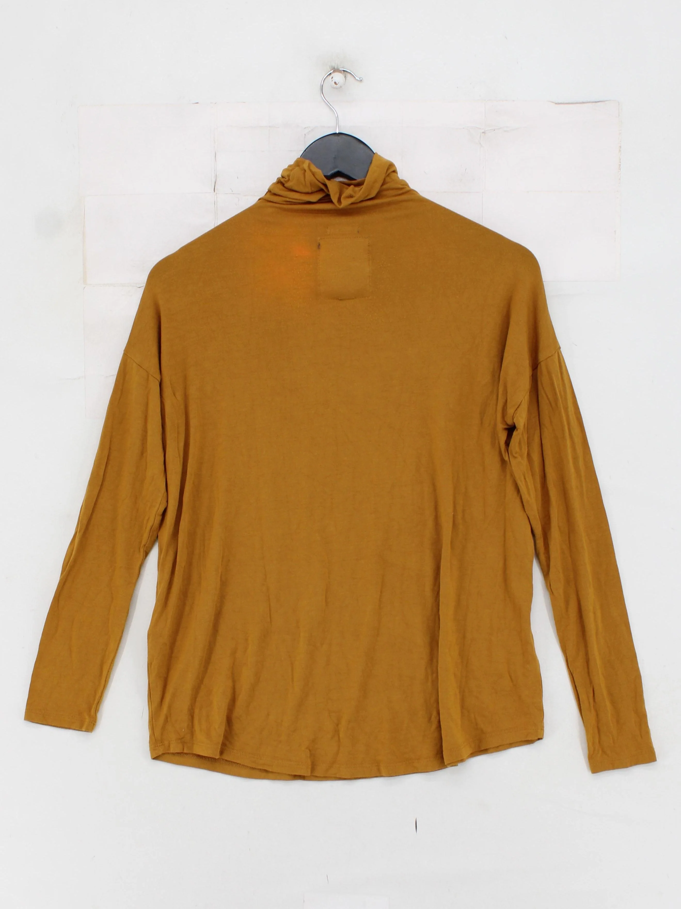 Superdry Women's Top XS Yellow Viscose with Elastane Jersey - Image 2