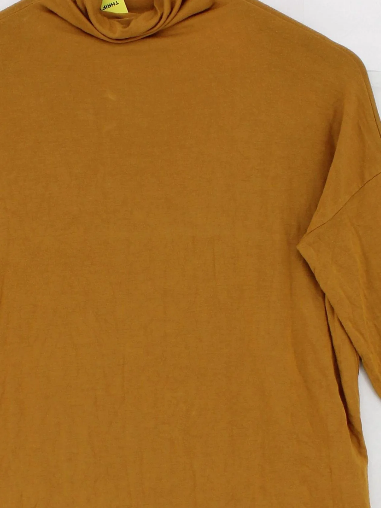 Superdry Women's Top XS Yellow Viscose with Elastane Jersey - Image 3