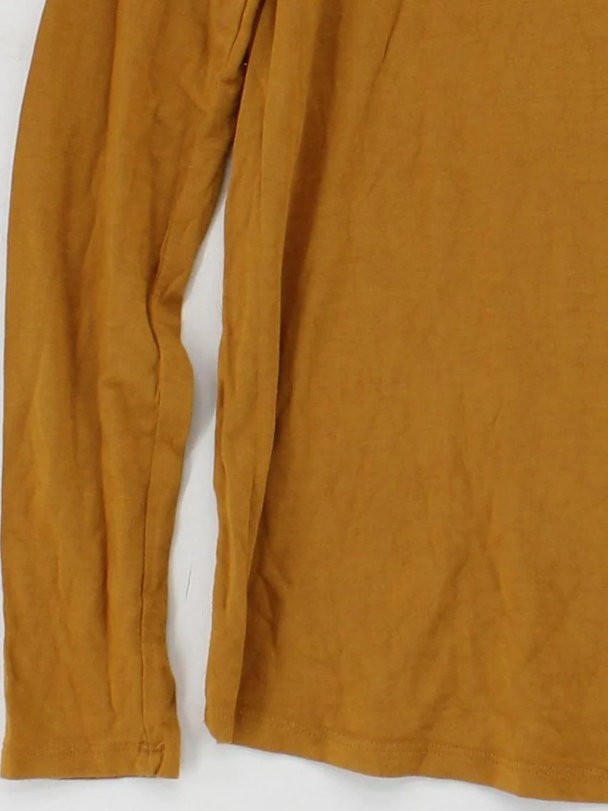 Superdry Women's Top XS Yellow Viscose with Elastane Jersey - Image 4