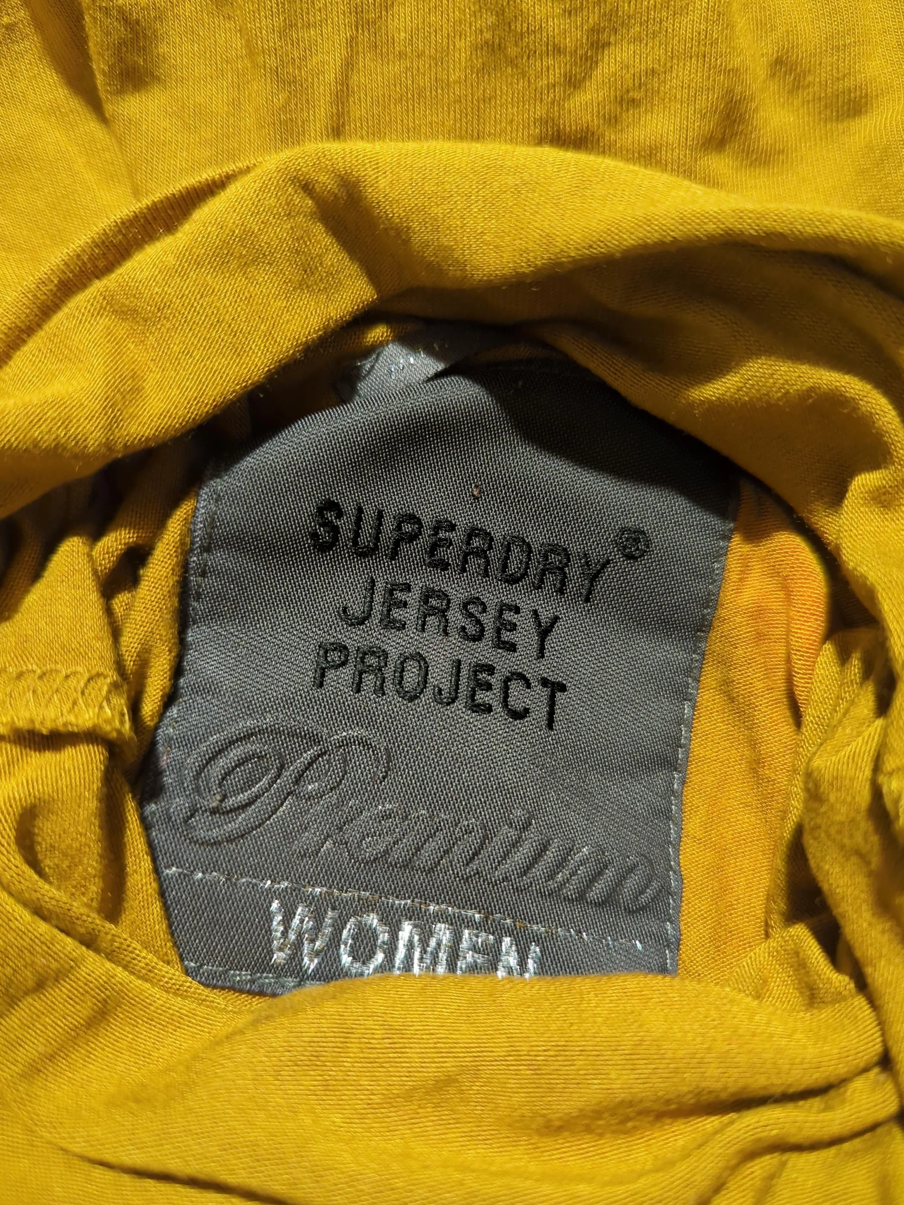 Superdry Women's Top XS Yellow Viscose with Elastane Jersey - Image 7