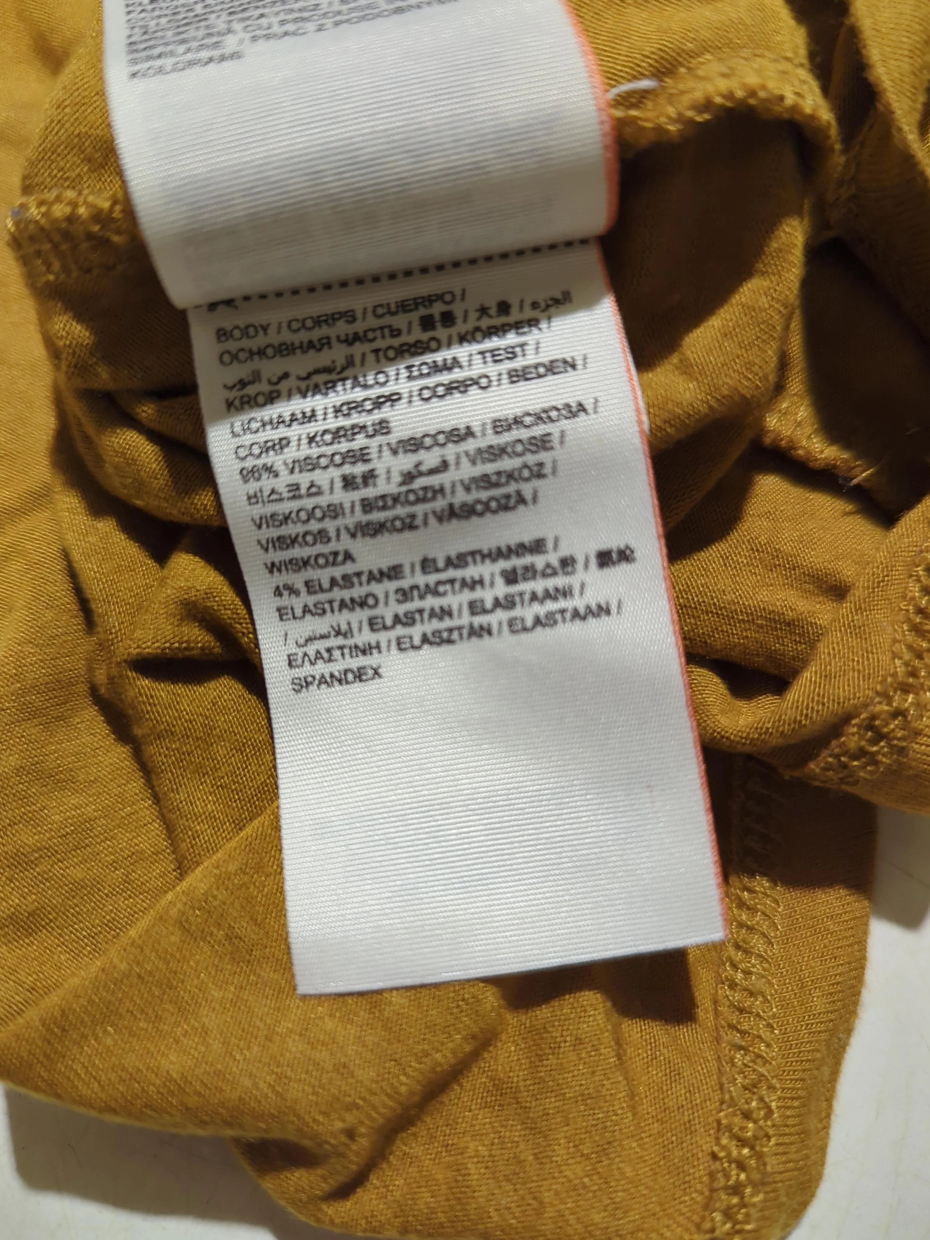 Superdry Women's Top XS Yellow Viscose with Elastane Jersey - Image 8