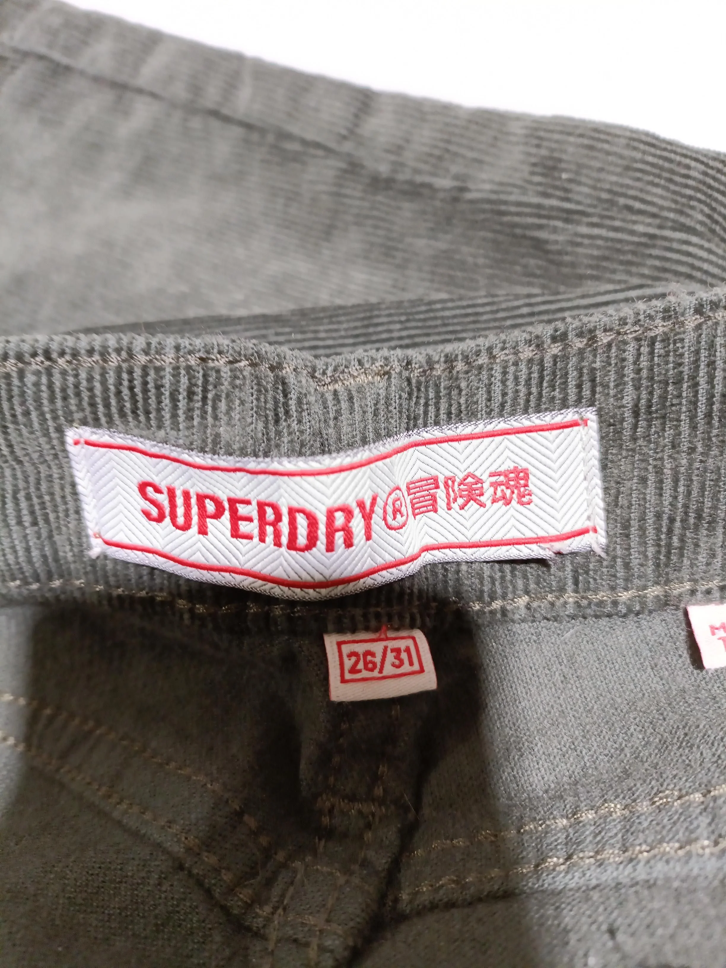 Superdry Women's Trousers W 26 in Green Cotton with Elastane Chino - Image 5