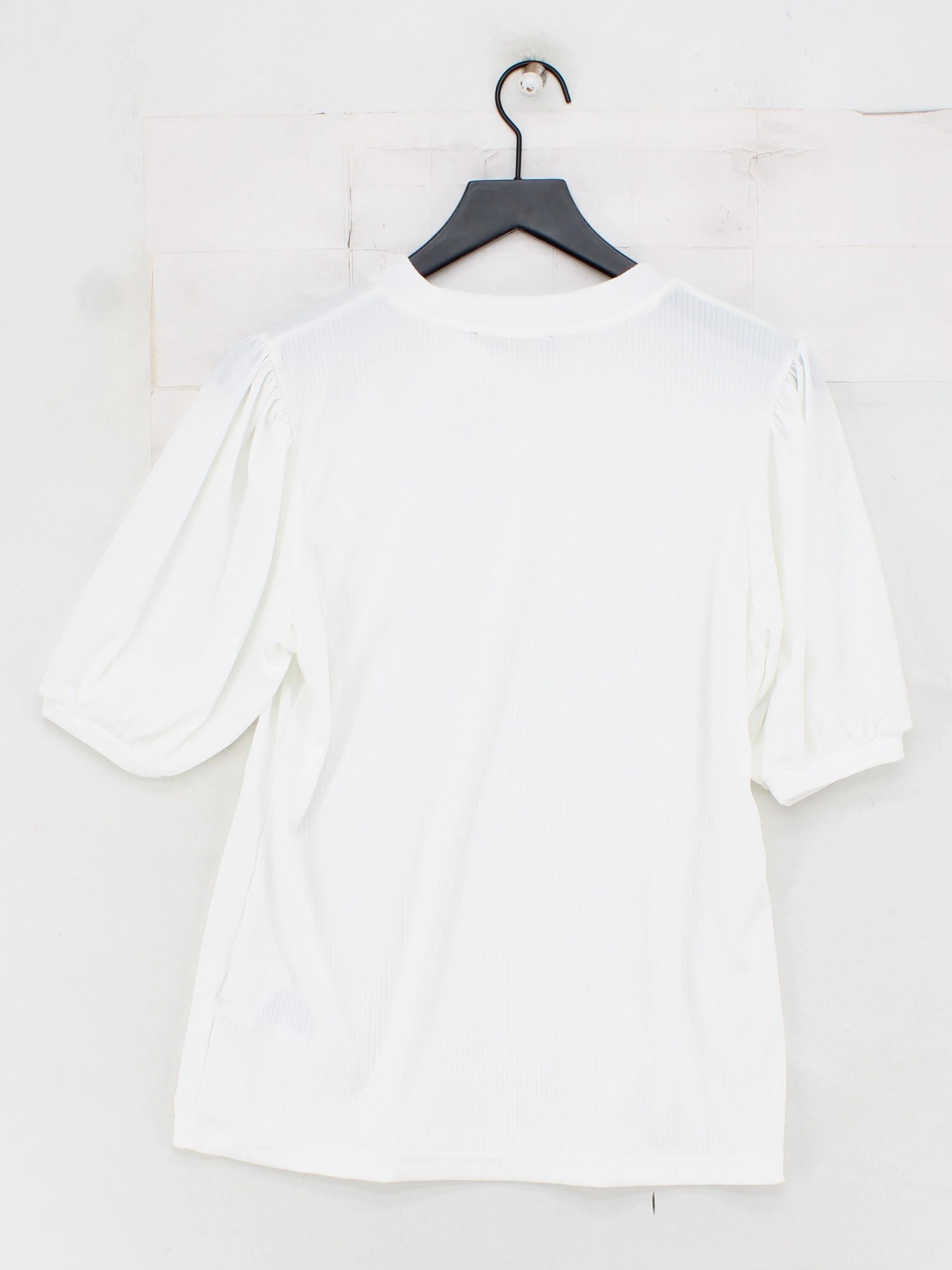 Supertrash Women's Top L White Polyester with Elastane Basic - Image 2