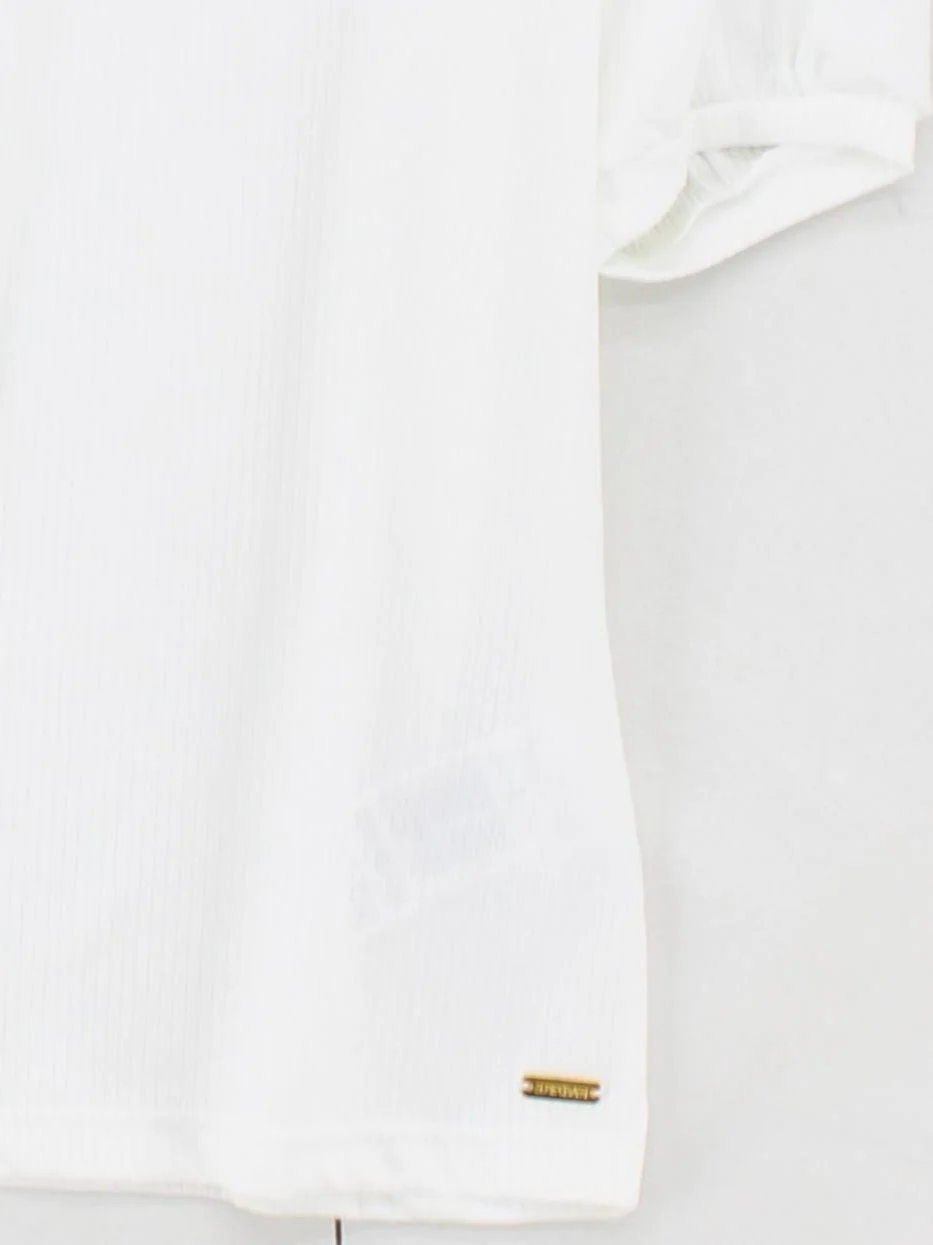 Supertrash Women's Top L White Polyester with Elastane Basic - Image 4