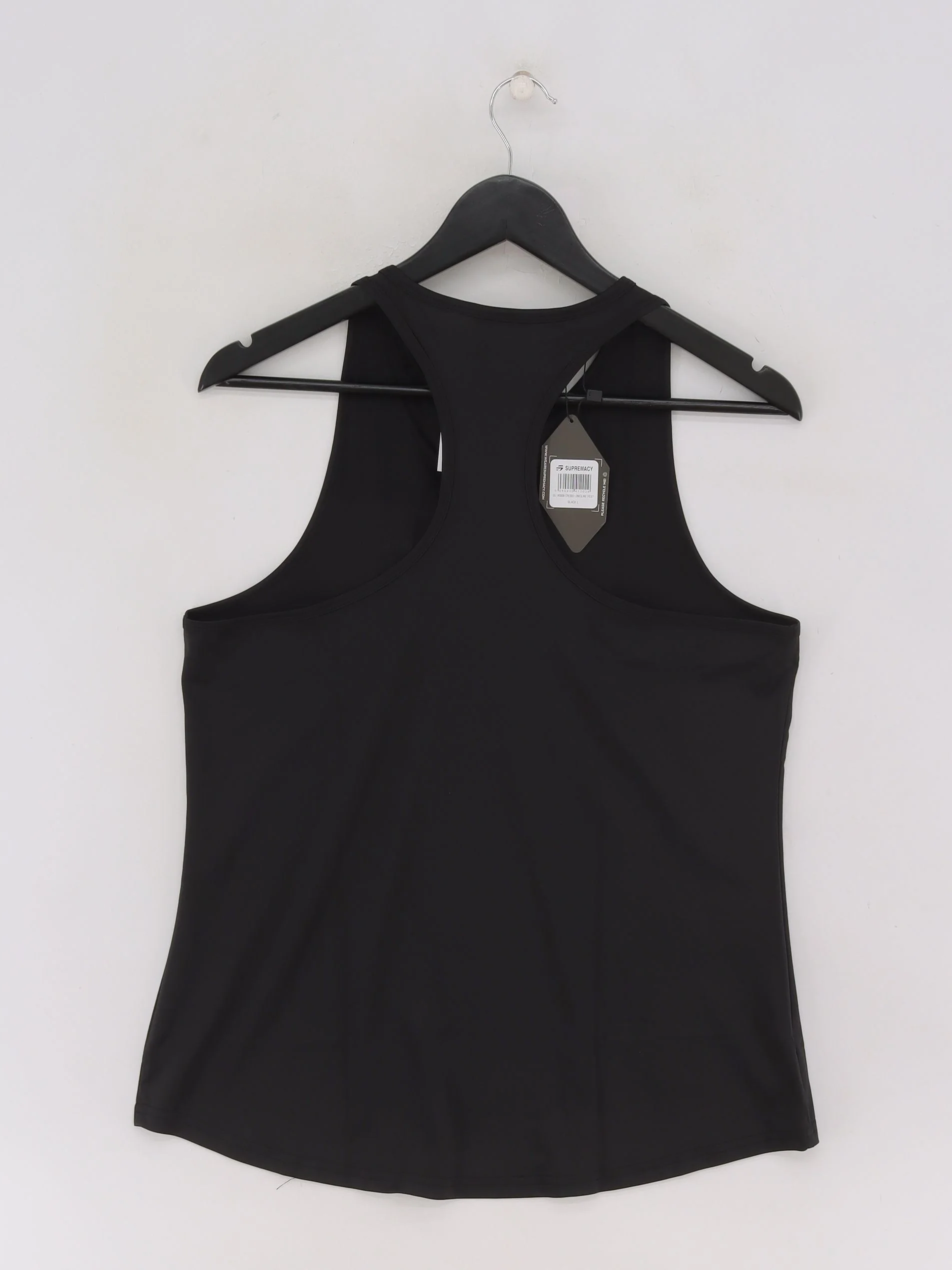 Supremacy Women's T-Shirt L Black Polyester with Elastane Basic New with tags - Image 2