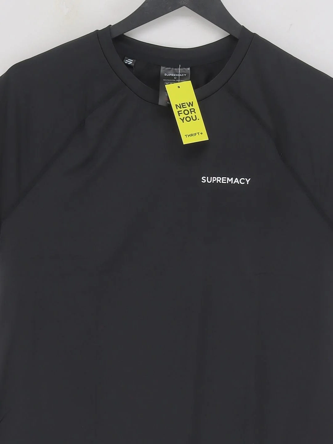 Supremacy Women's T-Shirt M Black Polyester with Elastane Basic New with tags - Image 3