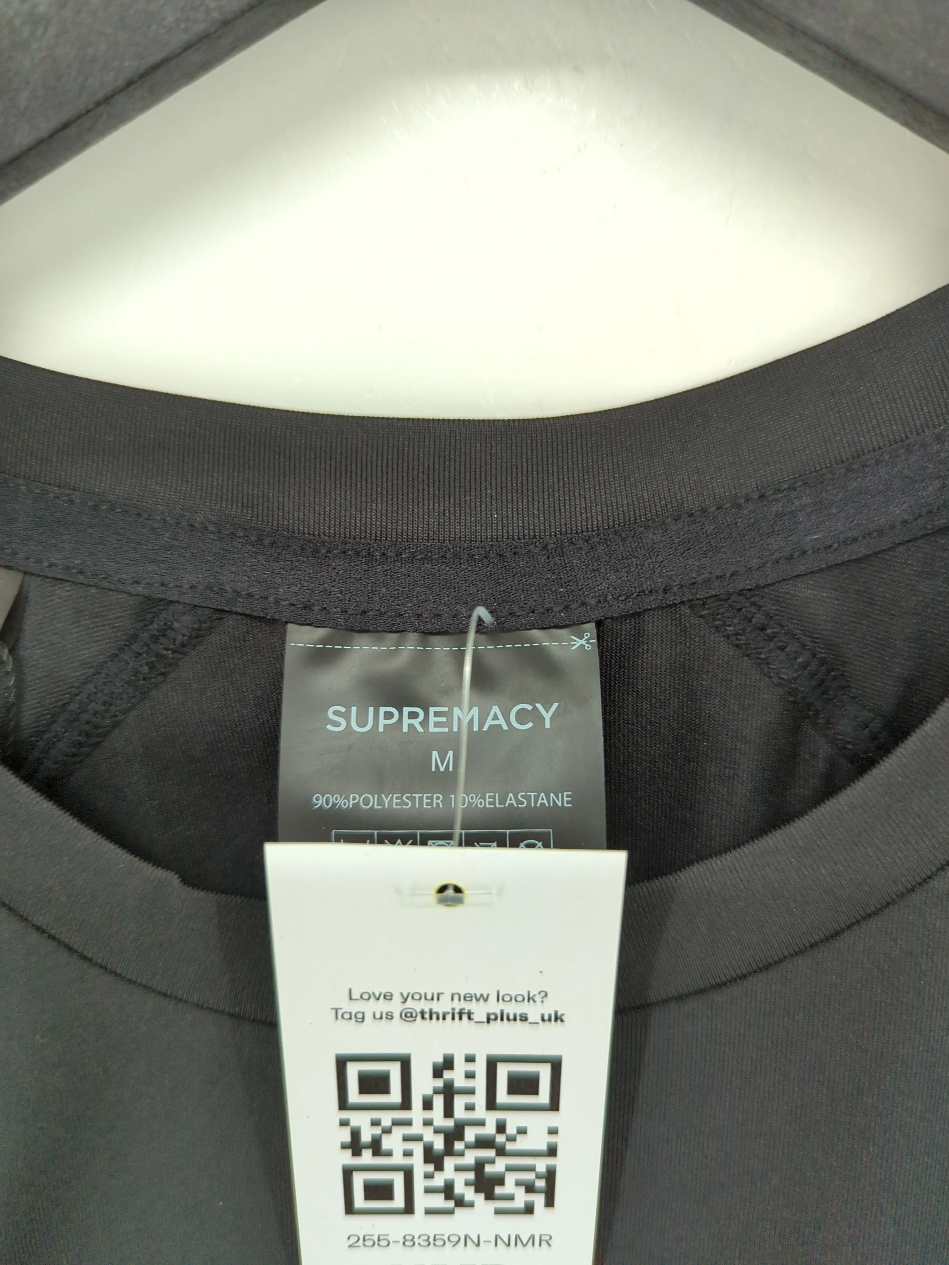 Supremacy Women's T-Shirt M Black Polyester with Elastane Basic New with tags - Image 5