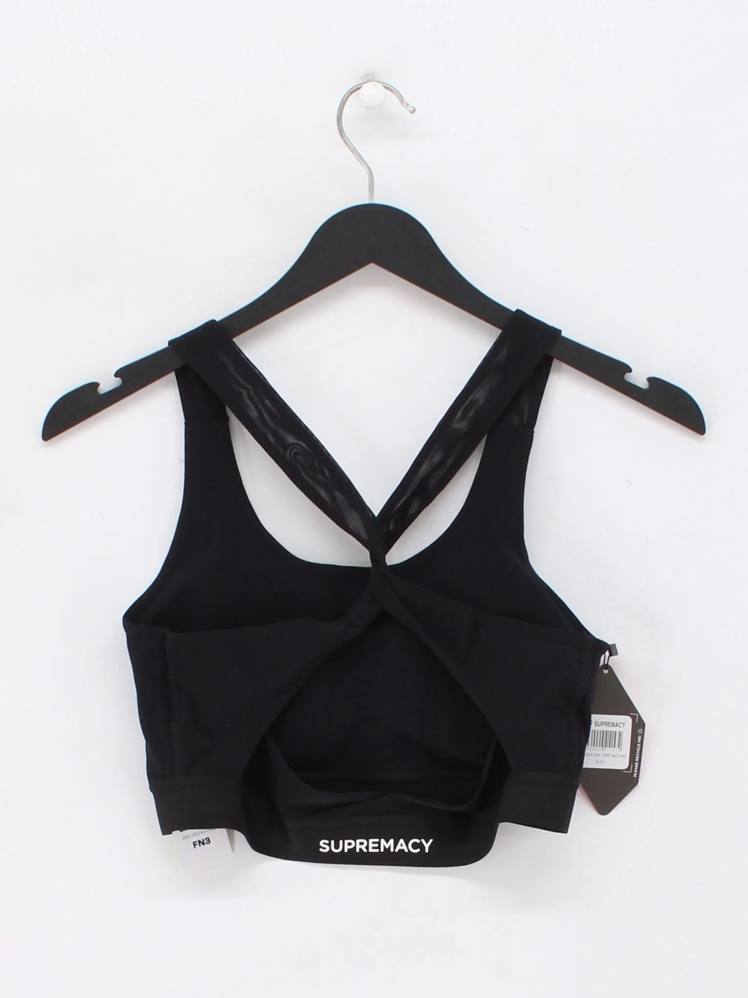 Supremacy Women's Top L Black Nylon with Elastane Cropped New with tags - Image 2