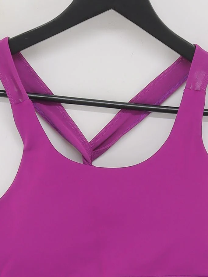 Supremacy Women's Top L Purple Nylon with Elastane Cropped New with tags - Image 3