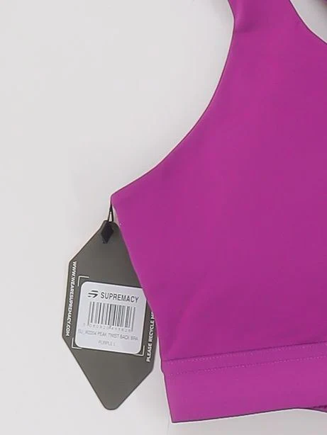 Supremacy Women's Top L Purple Nylon with Elastane Cropped New with tags - Image 4
