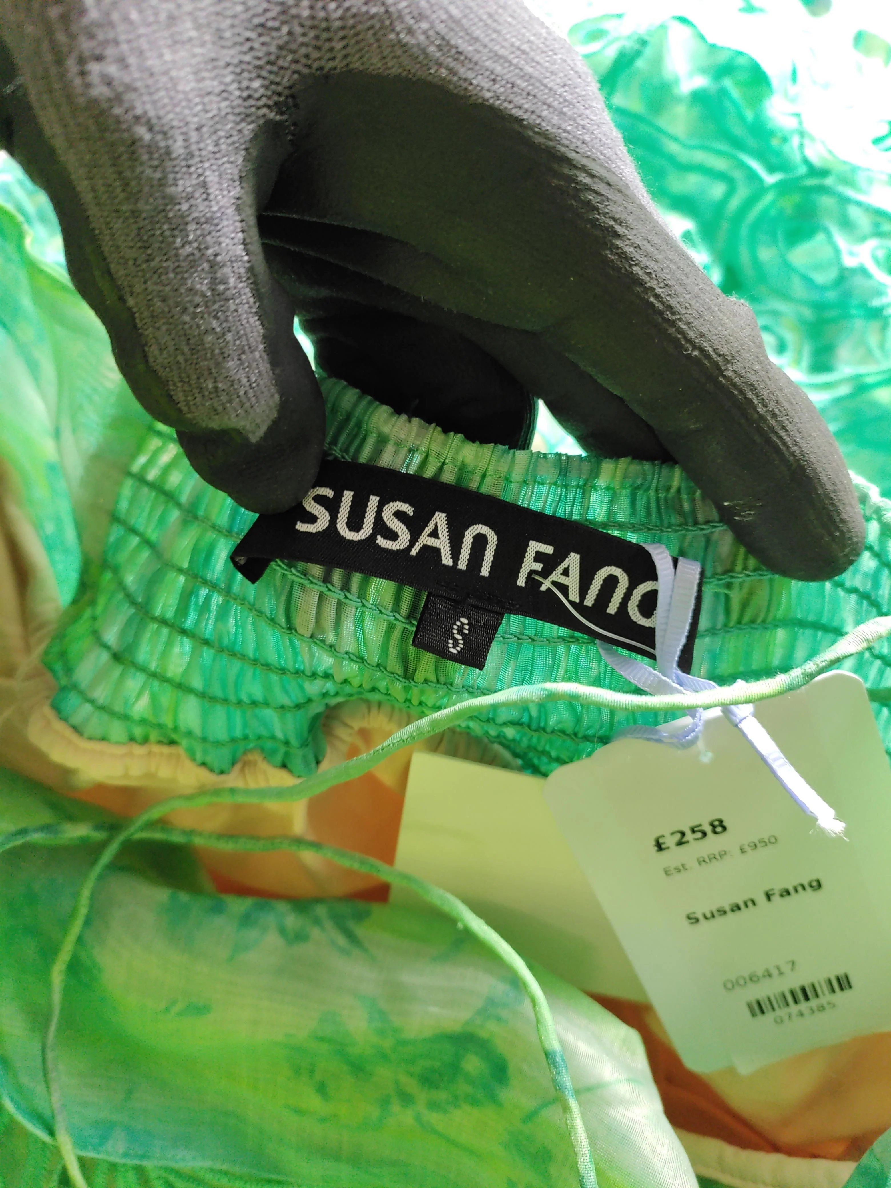 Susan Fang Maxi Dress S in Green - Image 6