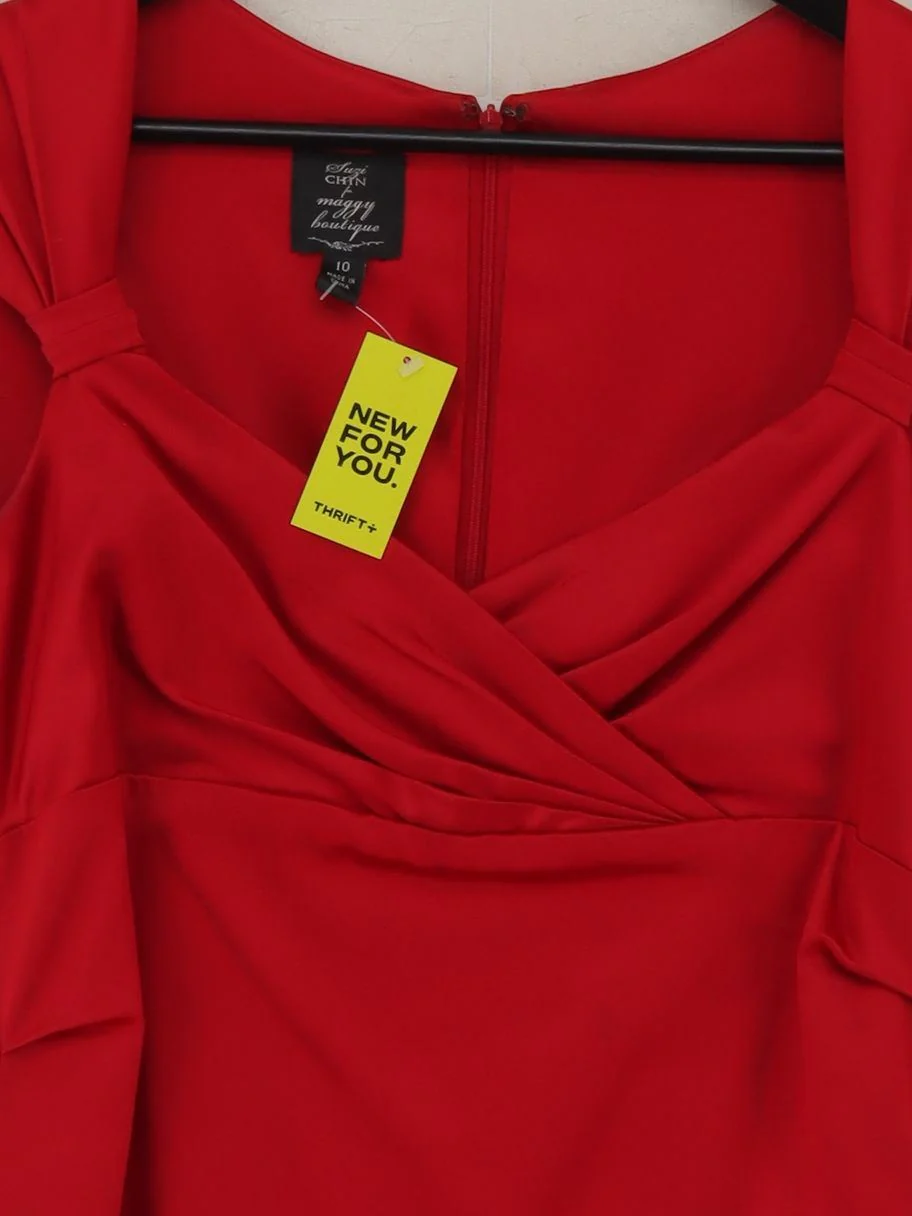 Suzi Chin For Maggy Boutique Bodycon Mini Dress in Red - Image 3