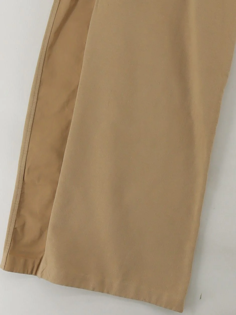 Suzy D Women's Trousers XL Tan Cotton with Elastane Wide-Leg Sweatpants - Image 4