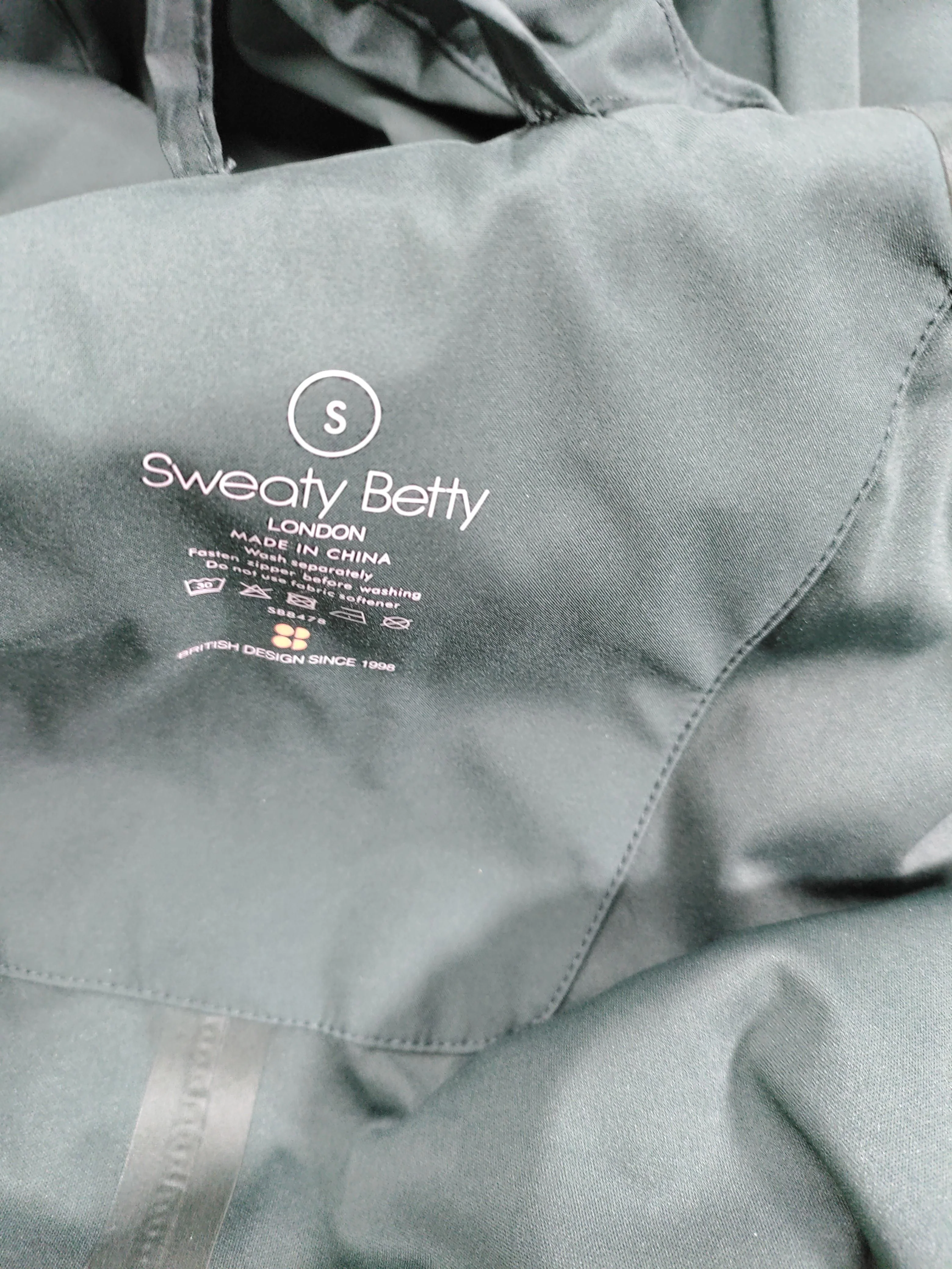 Sweaty Betty Men's Coat S Green 100% Polyester Rain Coat - Image 6